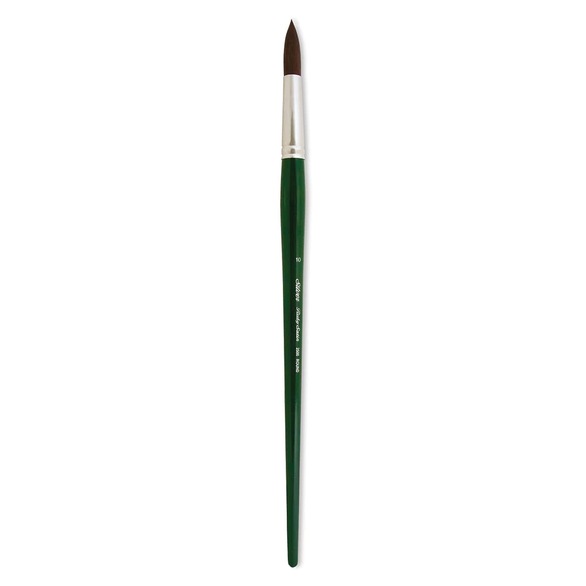Silver Brush Ruby Satin Synthetic Brush - Round, Long Handle, Size 10