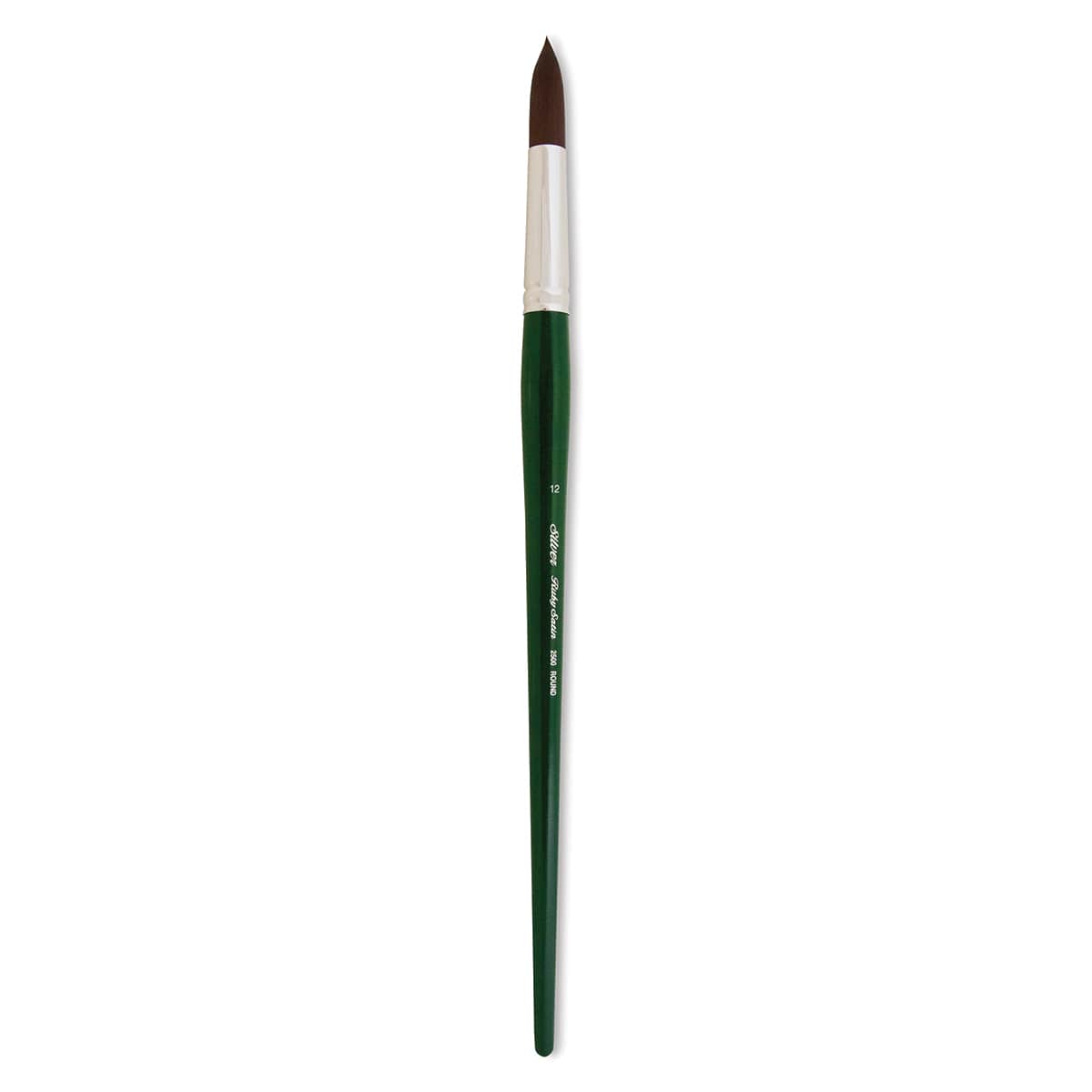Silver Brush Ruby Satin Synthetic Brush - Round, Long Handle, Size 12