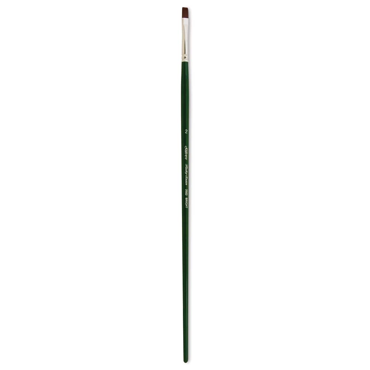 Silver Brush Ruby Satin Synthetic Brush - Bright, Size 2, Long Handle