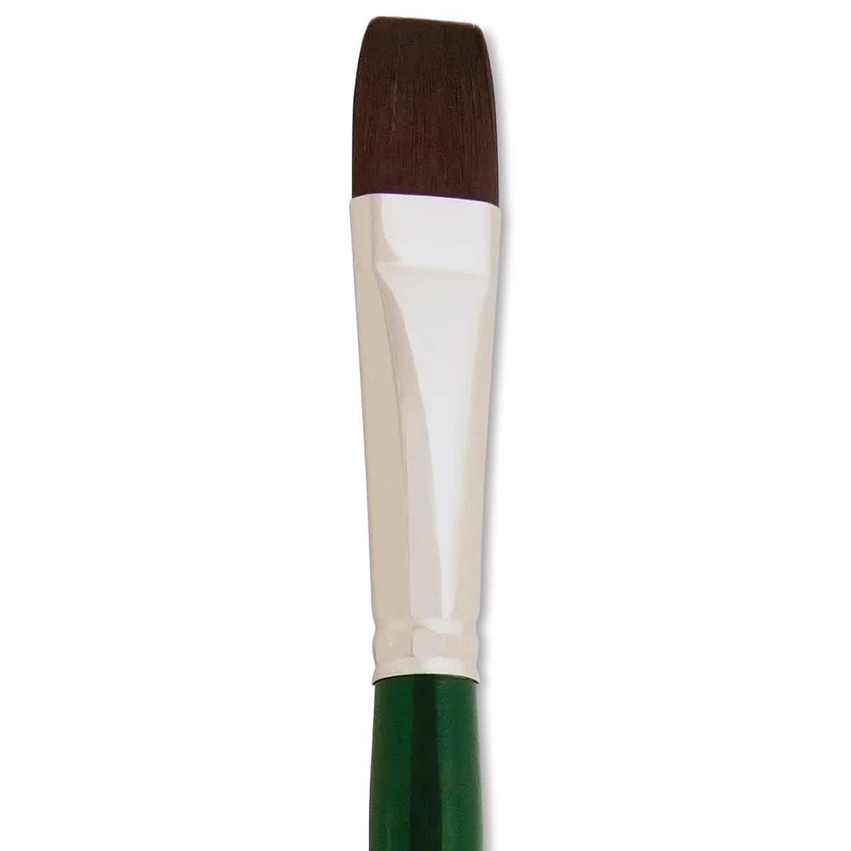 Silver Brush Ruby Satin Synthetic Brush - Bright, Size 10, Long Handle close-up