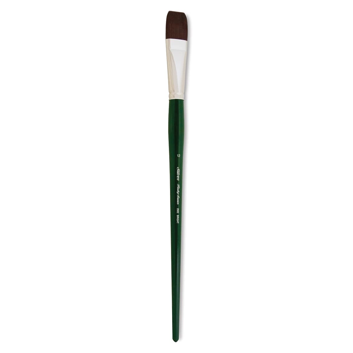 Silver Brush Ruby Satin Synthetic Brush - Bright, Size 12, Long Handle