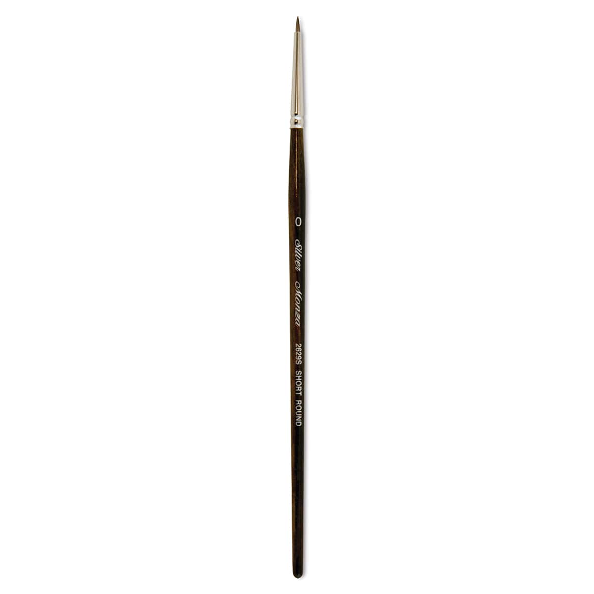 Silver Brush Monza Synthetic Mongoose Artist Brush - Short Round, Size 0