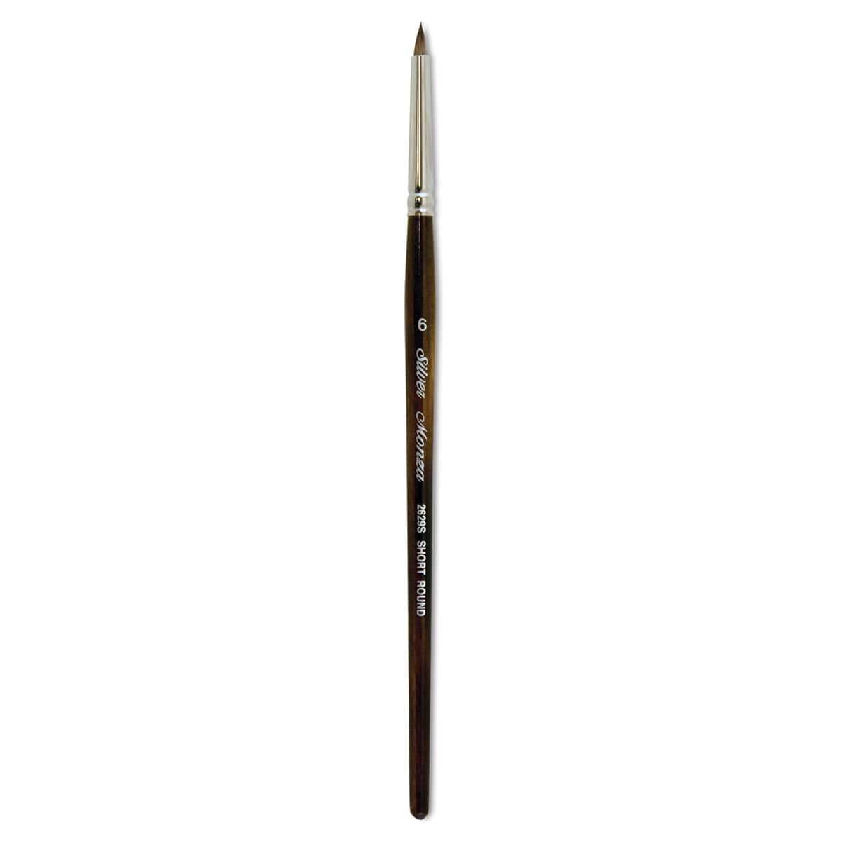 Silver Brush Monza Synthetic Mongoose Artist Brush - Short Round, Size 6