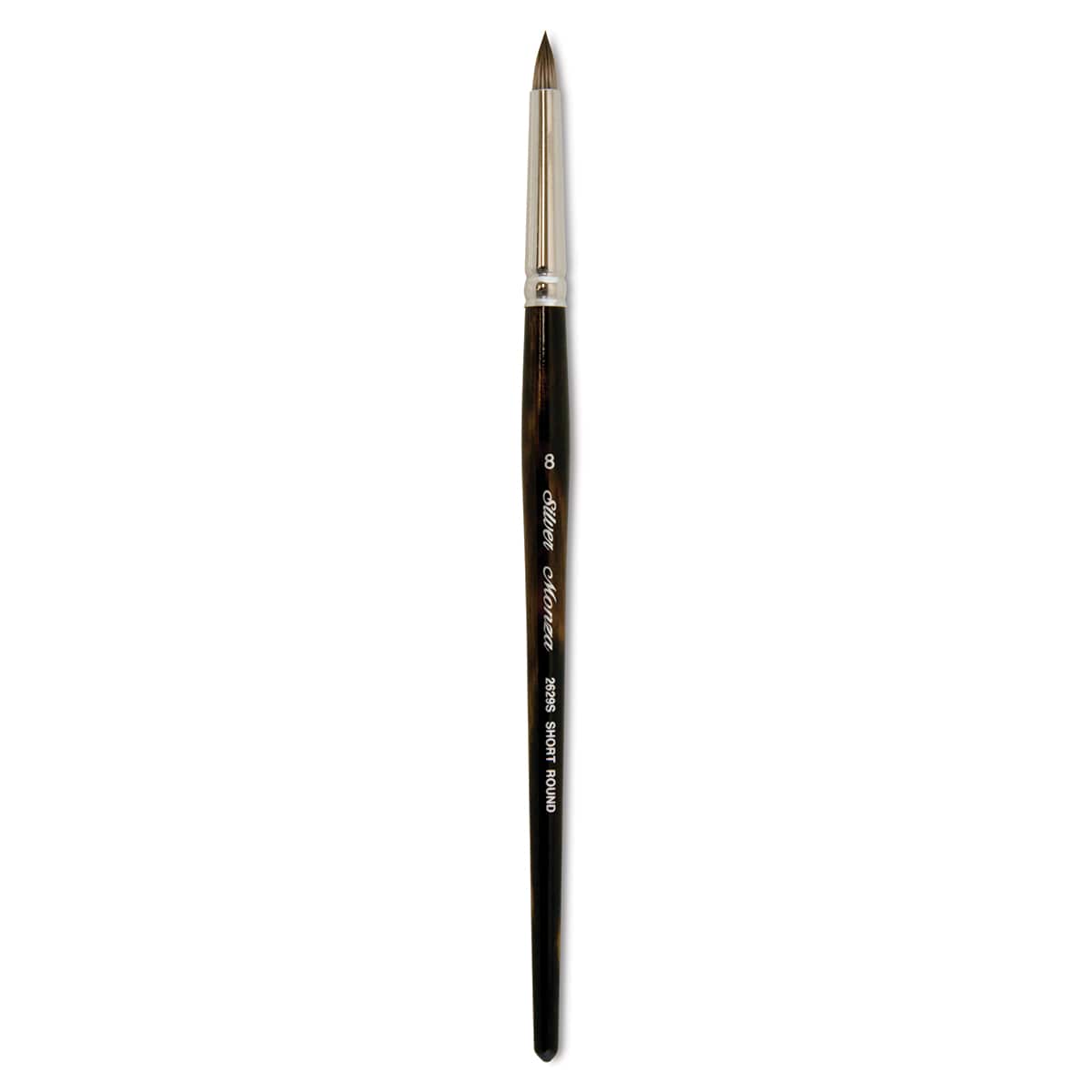Silver Brush Monza Synthetic Mongoose Artist Brush - Short Round, Size 8