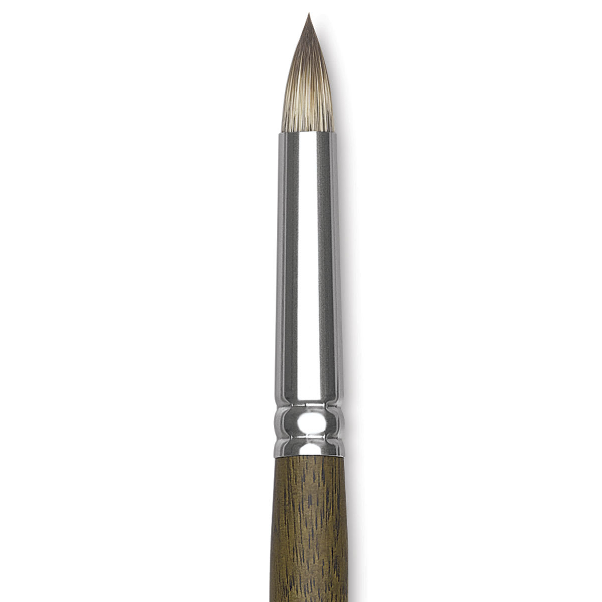 Silver Brush Monza Synthetic Mongoose Artist Brush - Short Round, Size 12 close up