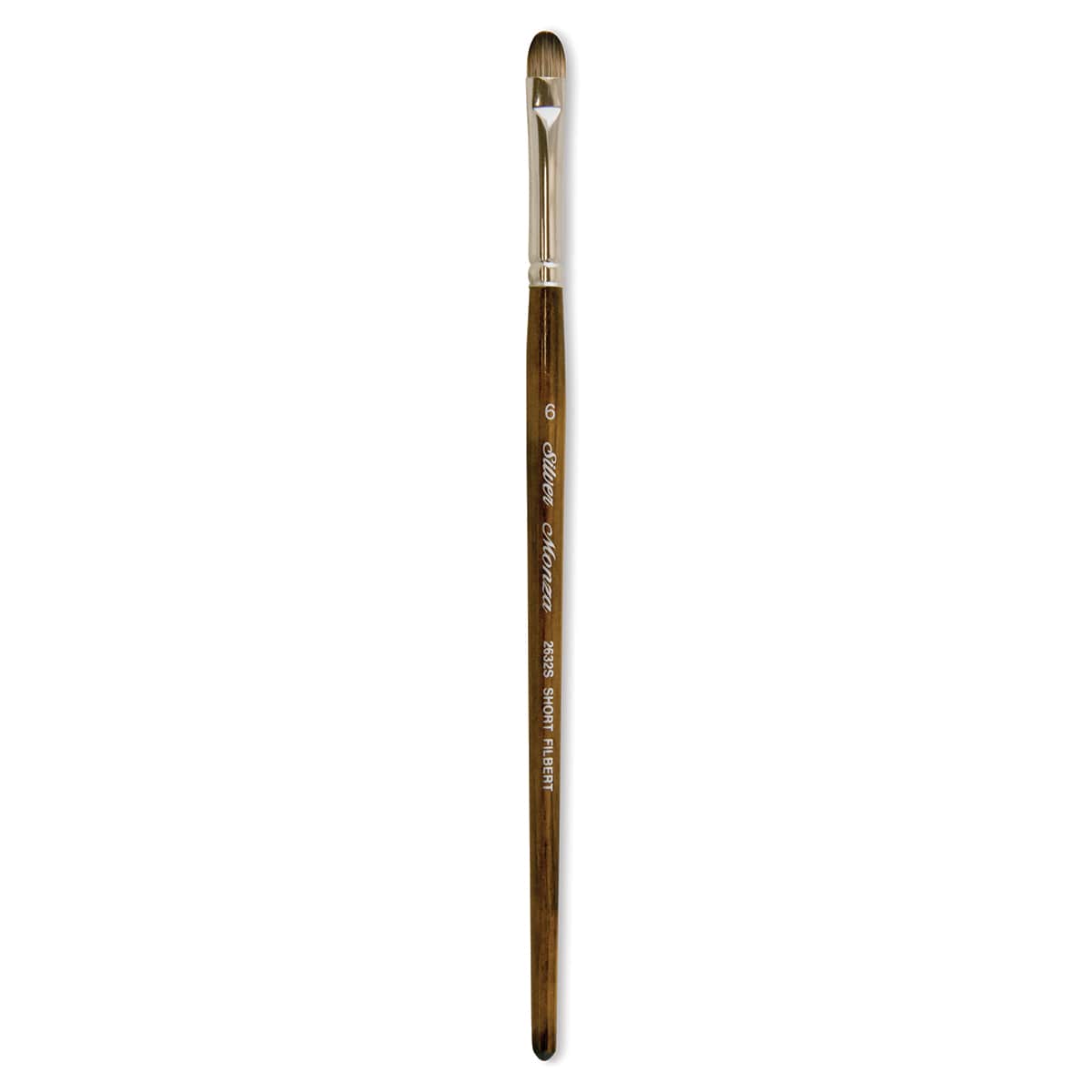 Silver Brush Monza Synthetic Mongoose Artist Brush - Short Filbert, Size 6