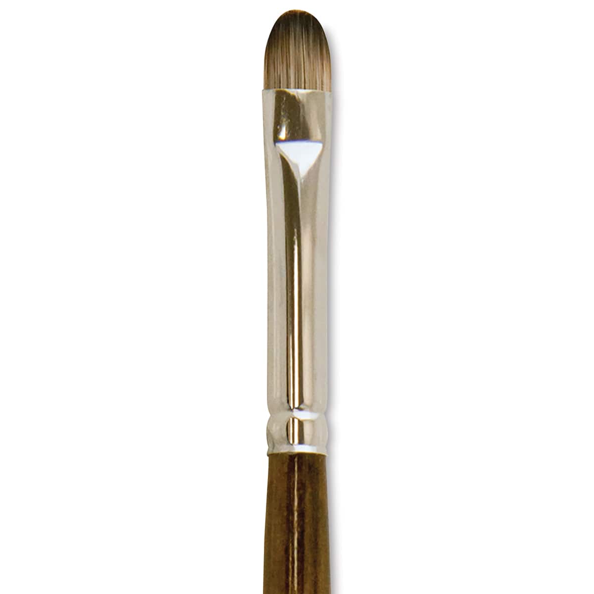 Silver Brush Monza Synthetic Mongoose Artist Brush - Short Filbert, Size 6 close up