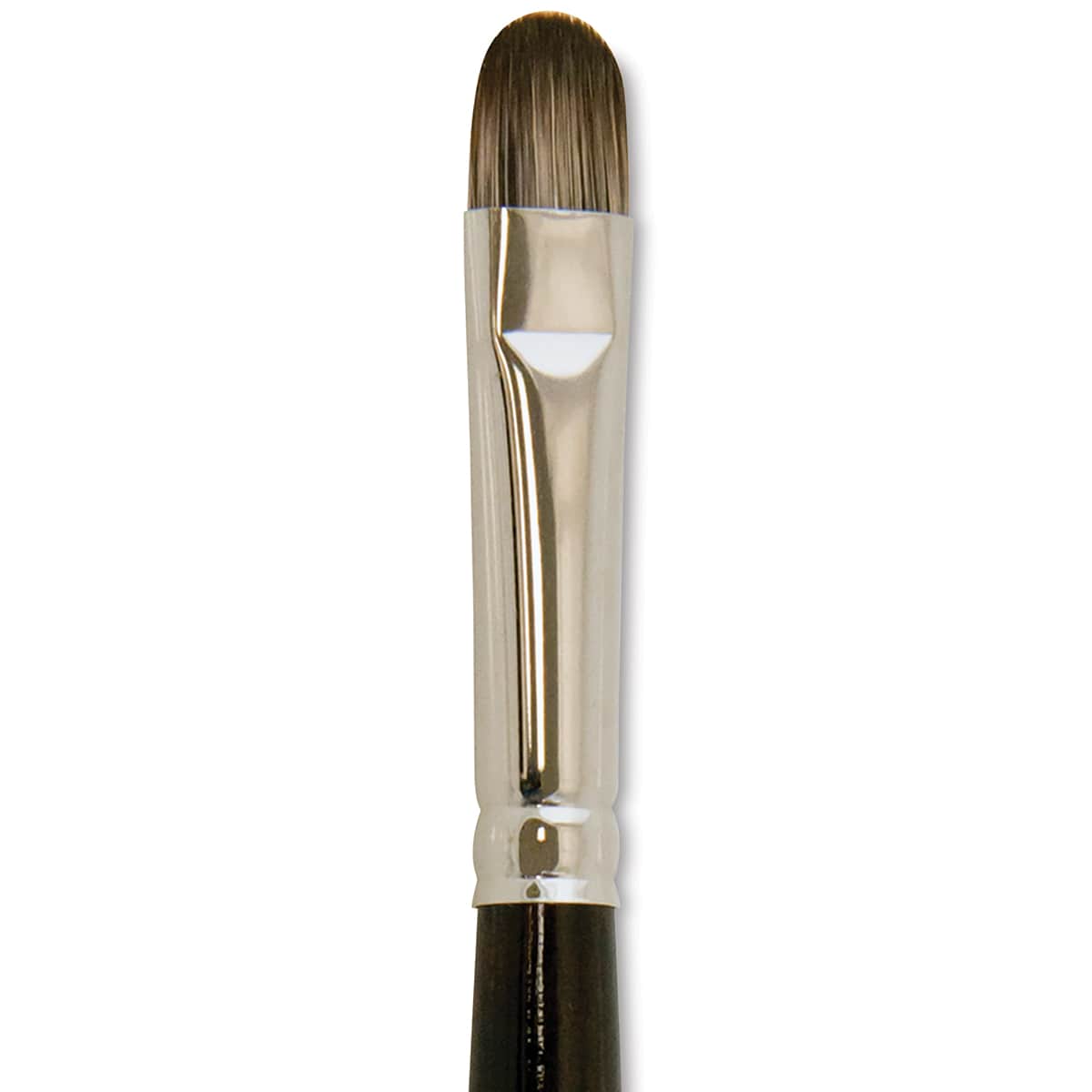 Silver Brush Monza Synthetic Mongoose Artist Brush - Short Filbert, Size 10 close up