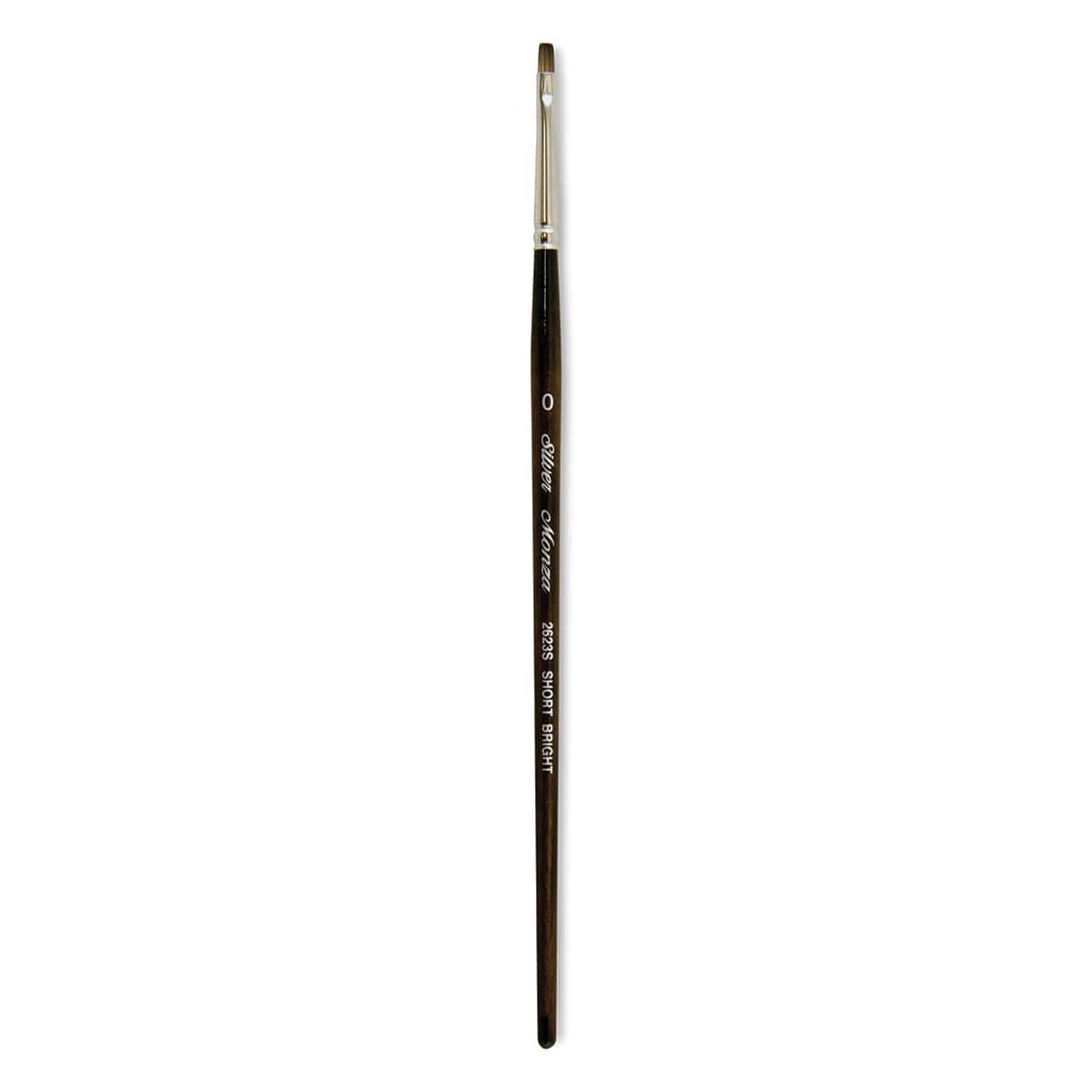 Silver Brush Monza Synthetic Mongoose Artist Brush - Short Bright, Size 0