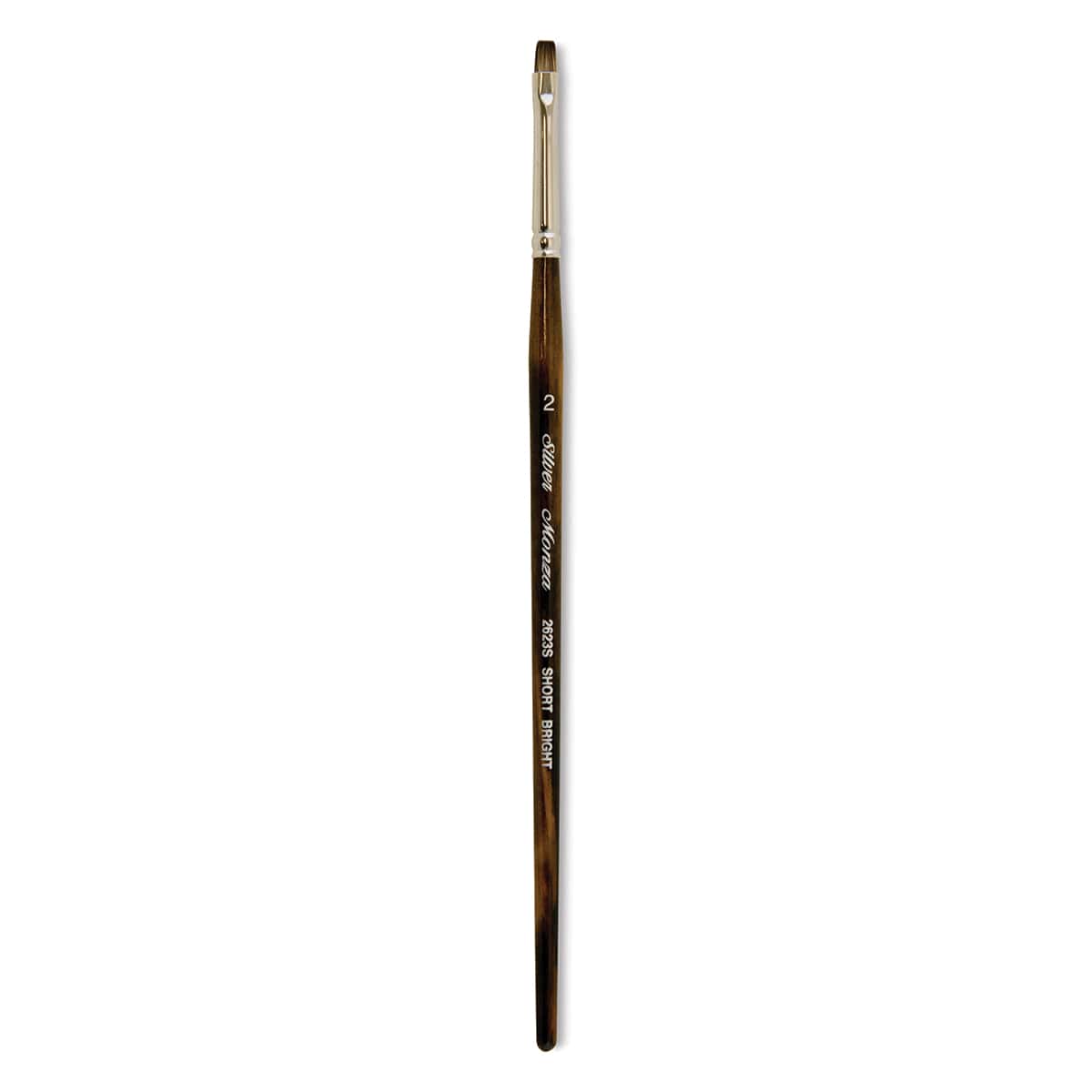 Silver Brush Monza Synthetic Mongoose Artist Brush - Short Bright, Size 2