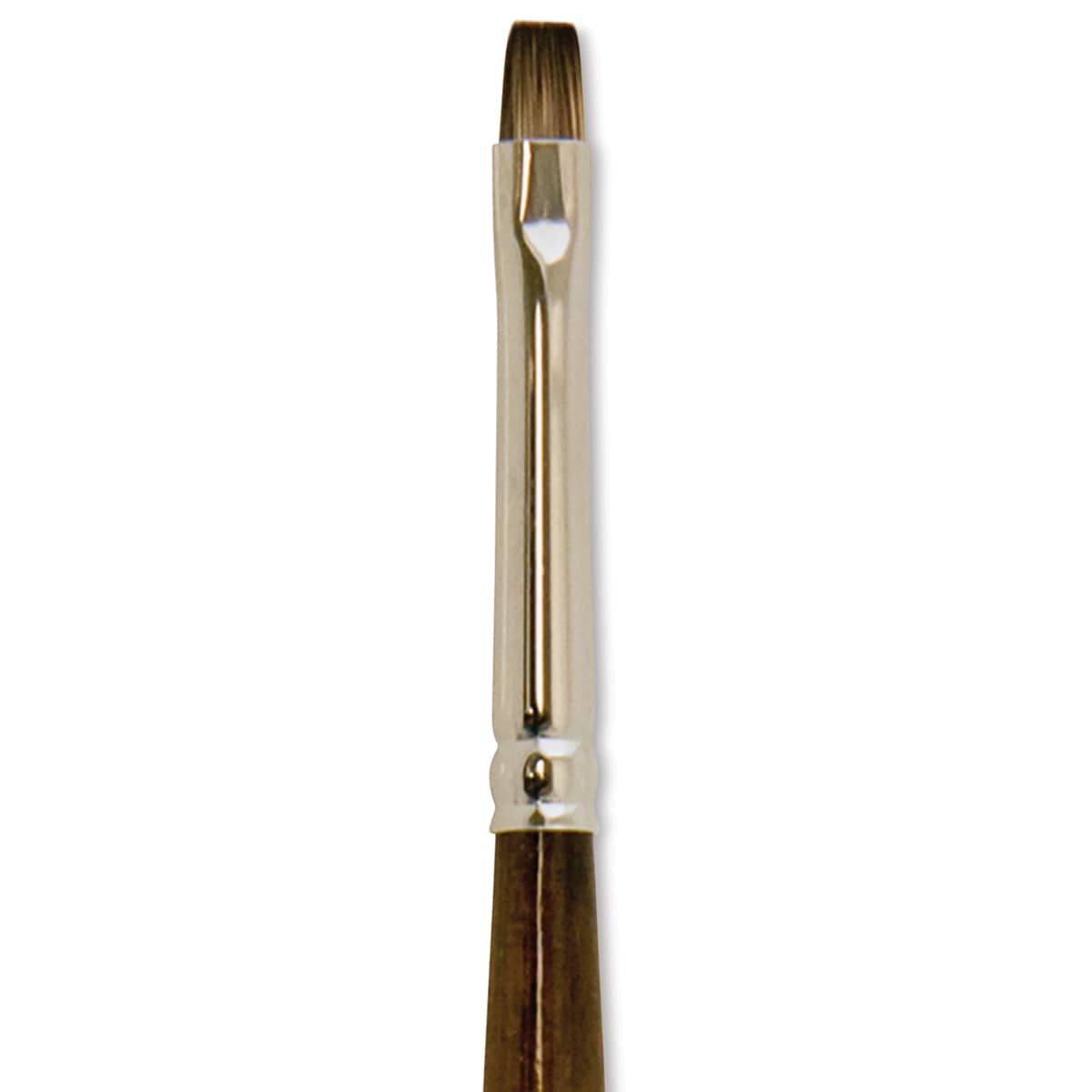 Silver Brush Monza Synthetic Mongoose Artist Brush - Short Bright, Size 2 close up