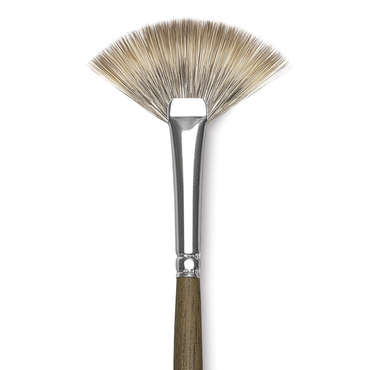 Silver Brush Monza Synthetic Mongoose Brush - Fan, Size 2 close up