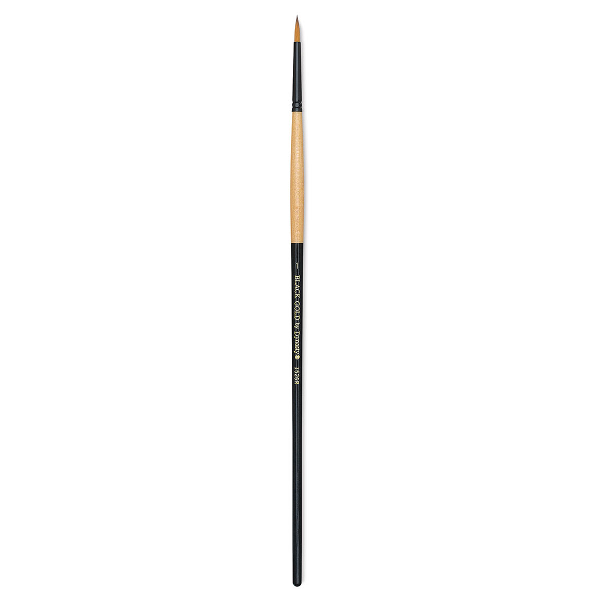 Dynasty Black Gold Brush - Round, Long Handle, Size 1