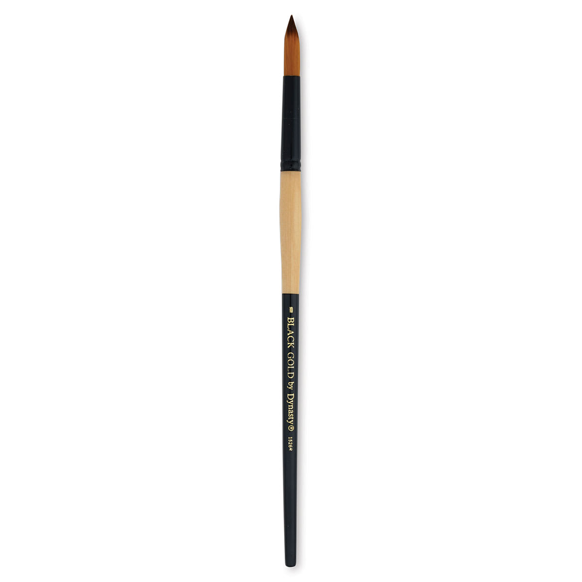 Dynasty Black Gold Brush - Round, Long Handle, Size 10