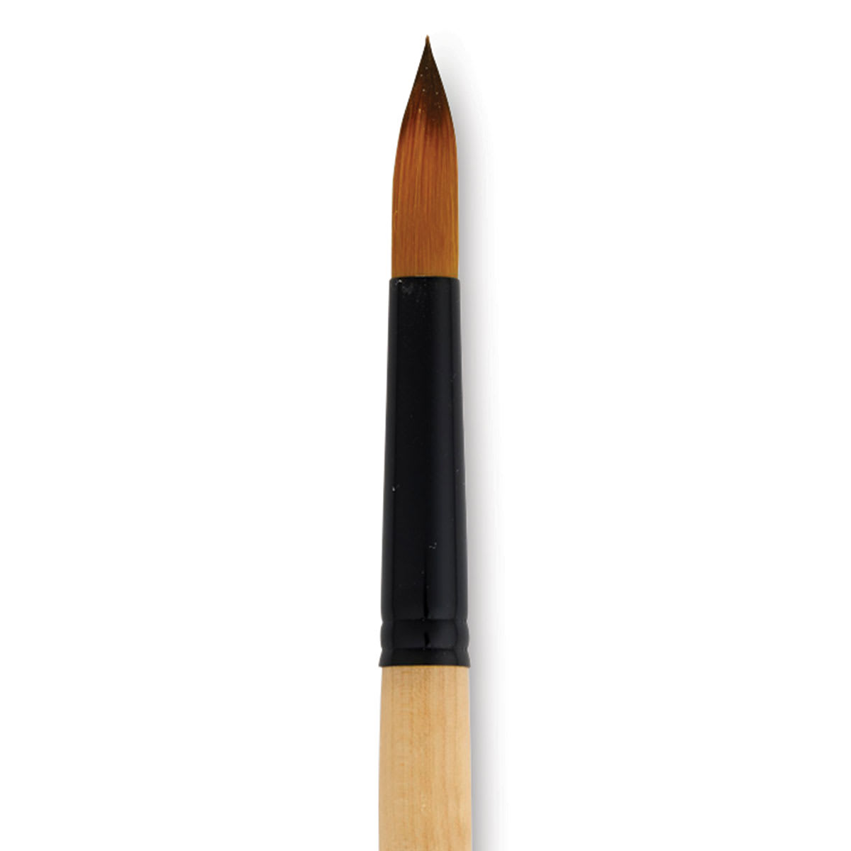 Dynasty Black Gold Brush - Round, Long Handle, Size 12 close up