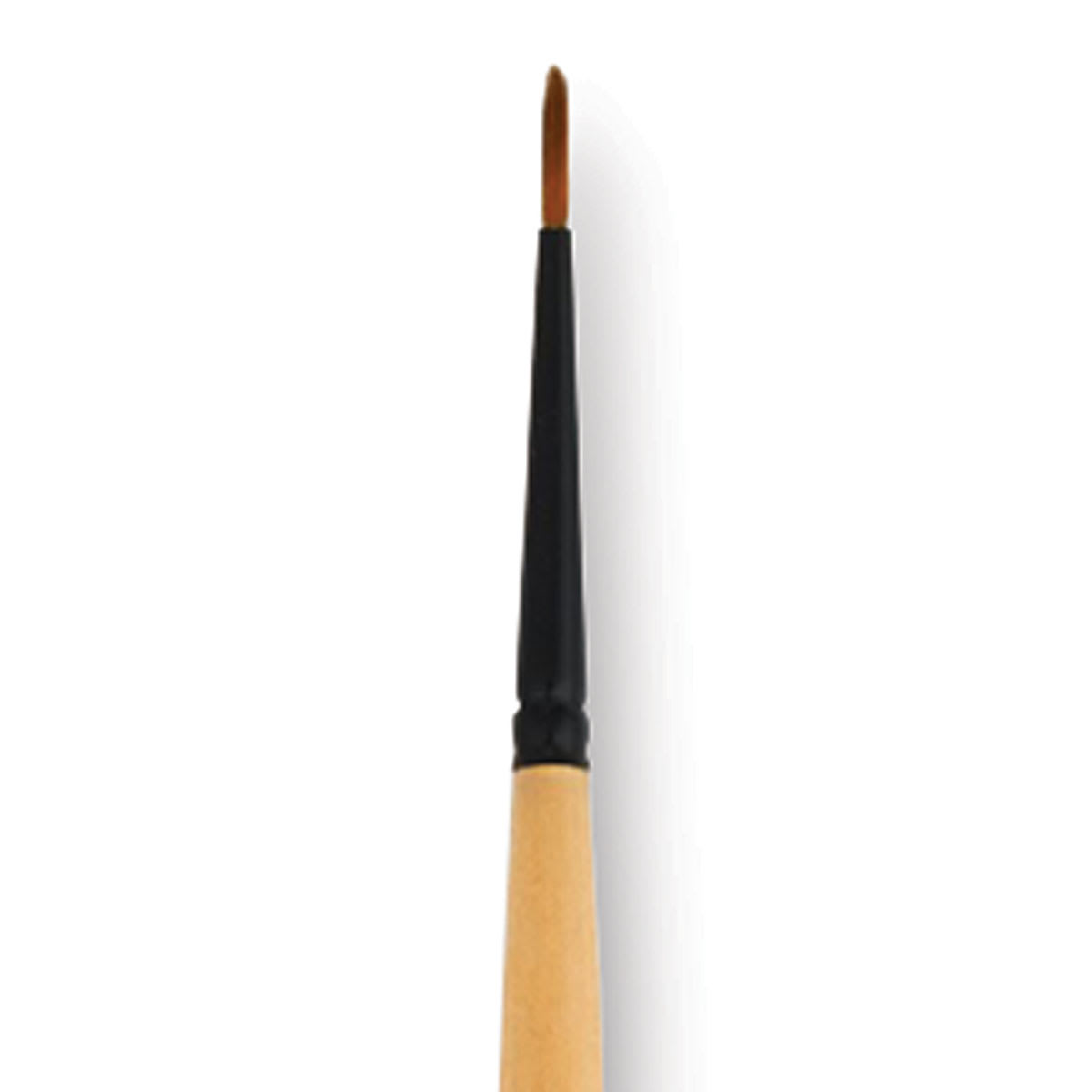 Dynasty Black Gold Brush - Fine Round, Long Handle, Size 1 close up