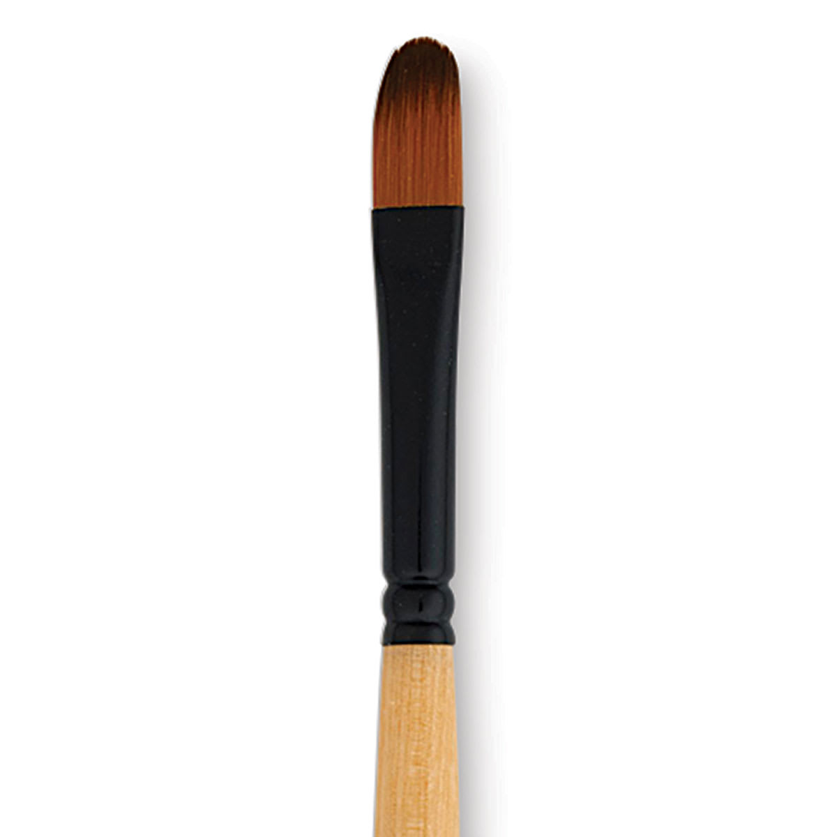 Dynasty Black Gold Brush - Filbert, Long Handle, Size 6 close up