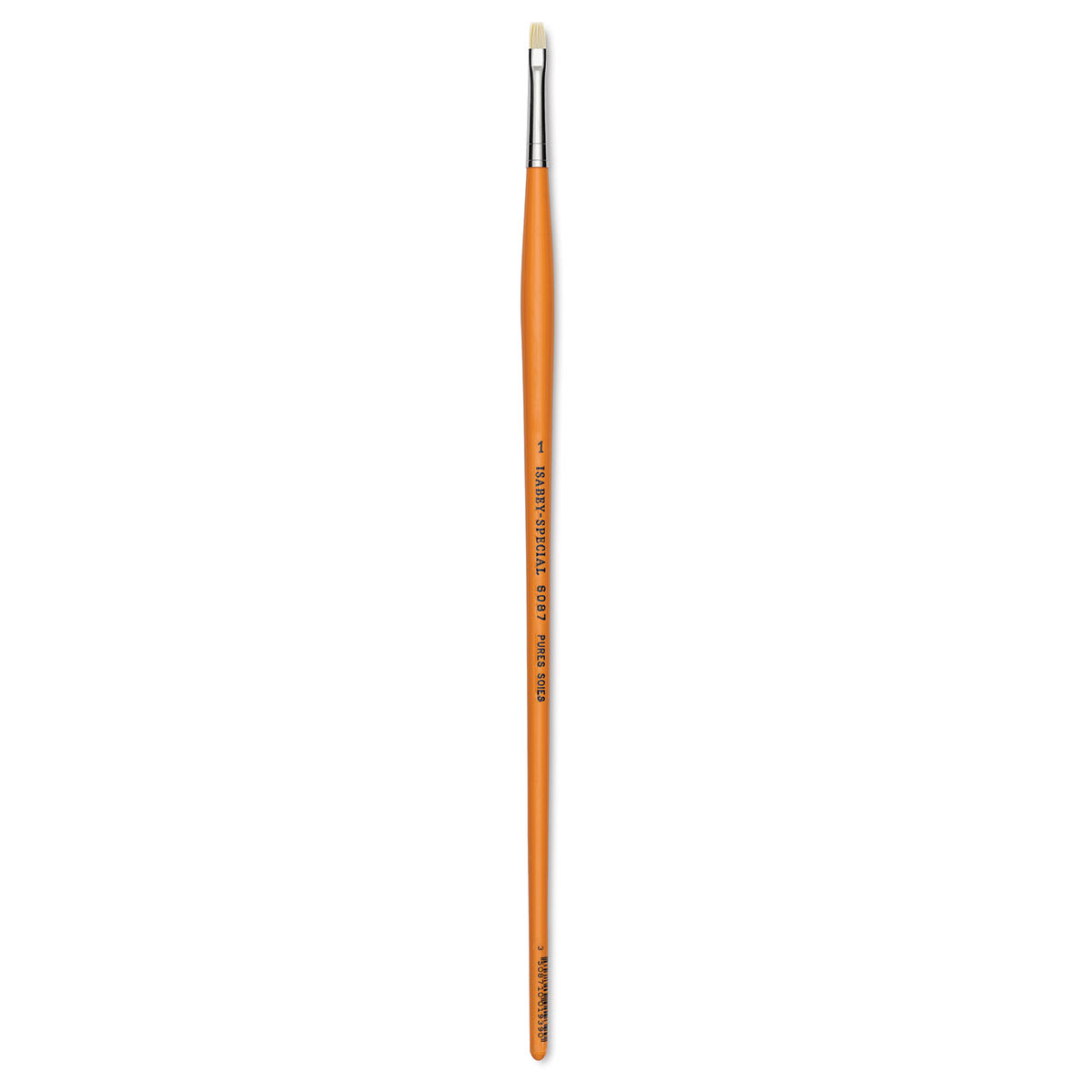 Isabey Chungking Interlocking Bristle Brush - Bright, Long Handle, Size 1