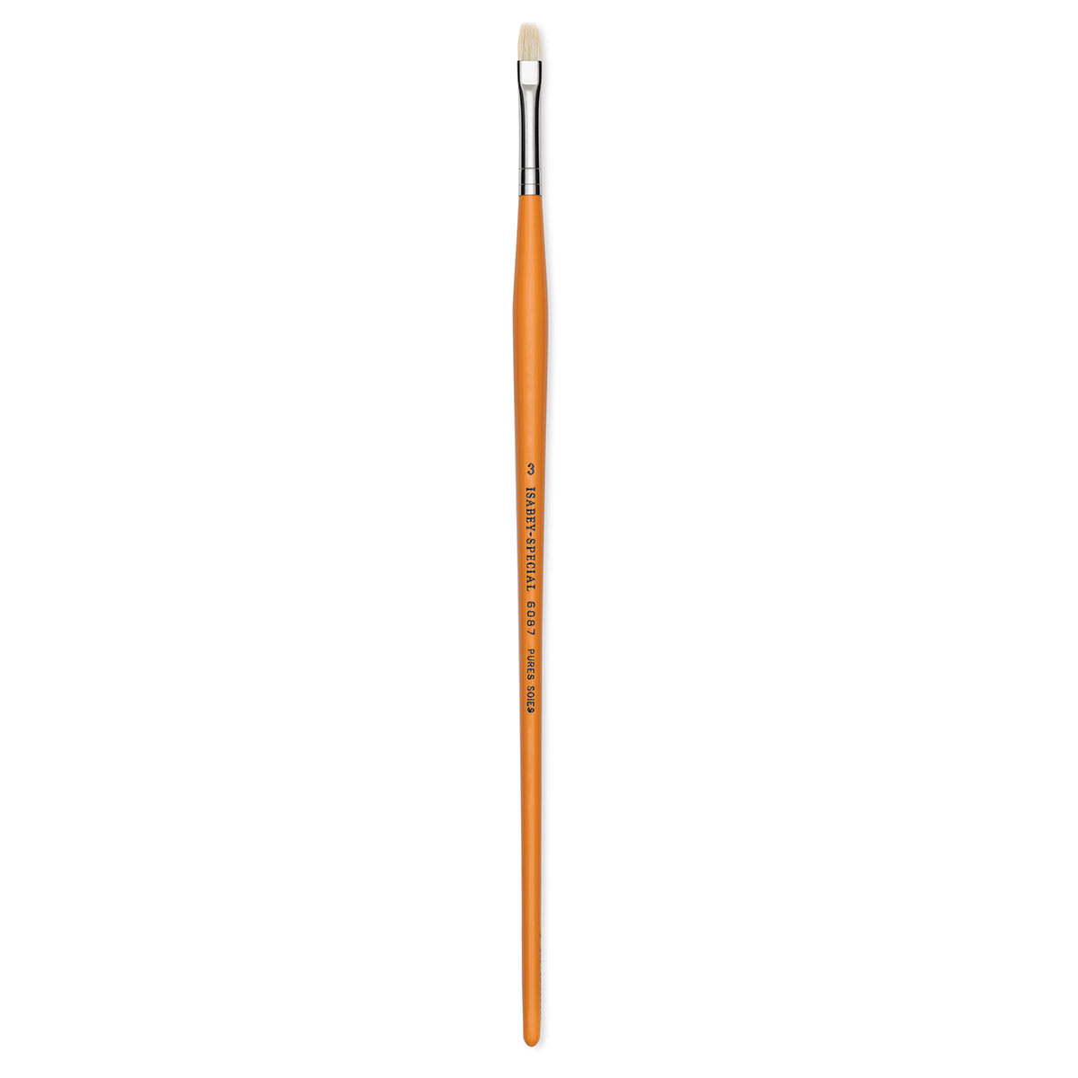 Isabey Chungking Interlocking Bristle Brush - Bright, Long Handle, Size 3