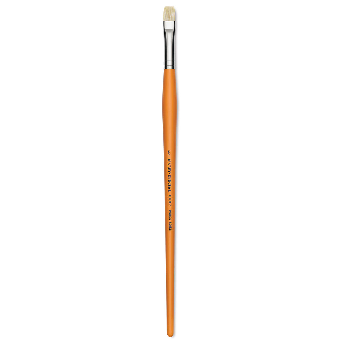Isabey Chungking Interlocking Bristle Brush - Bright, Long Handle, Size 5