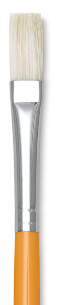 Isabey Chungking Interlocking Bristle Brushes - Closeup of Flat Brush