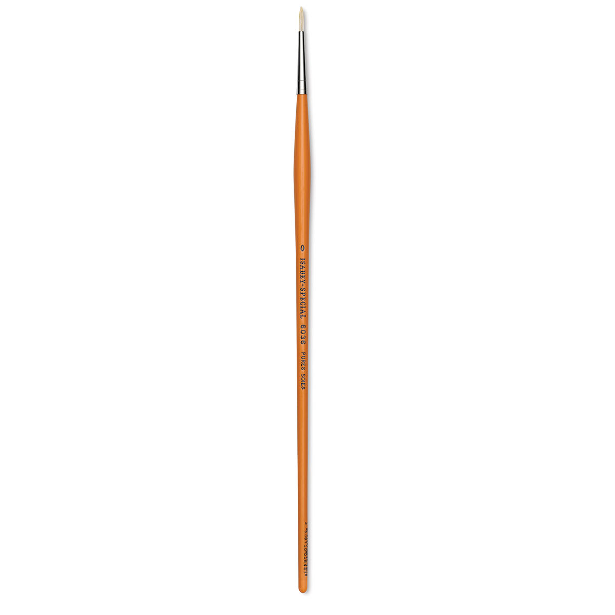 Isabey Chungking Interlocking Bristle Brush - Round, Long Handle, Size 0