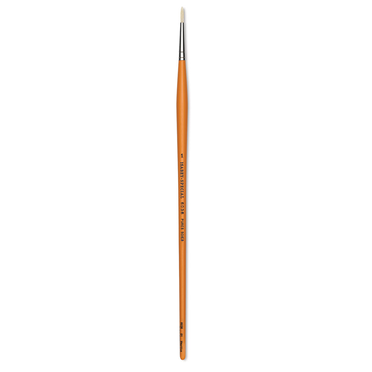 Isabey Chungking Interlocking Bristle Brush - Round, Long Handle, Size 1