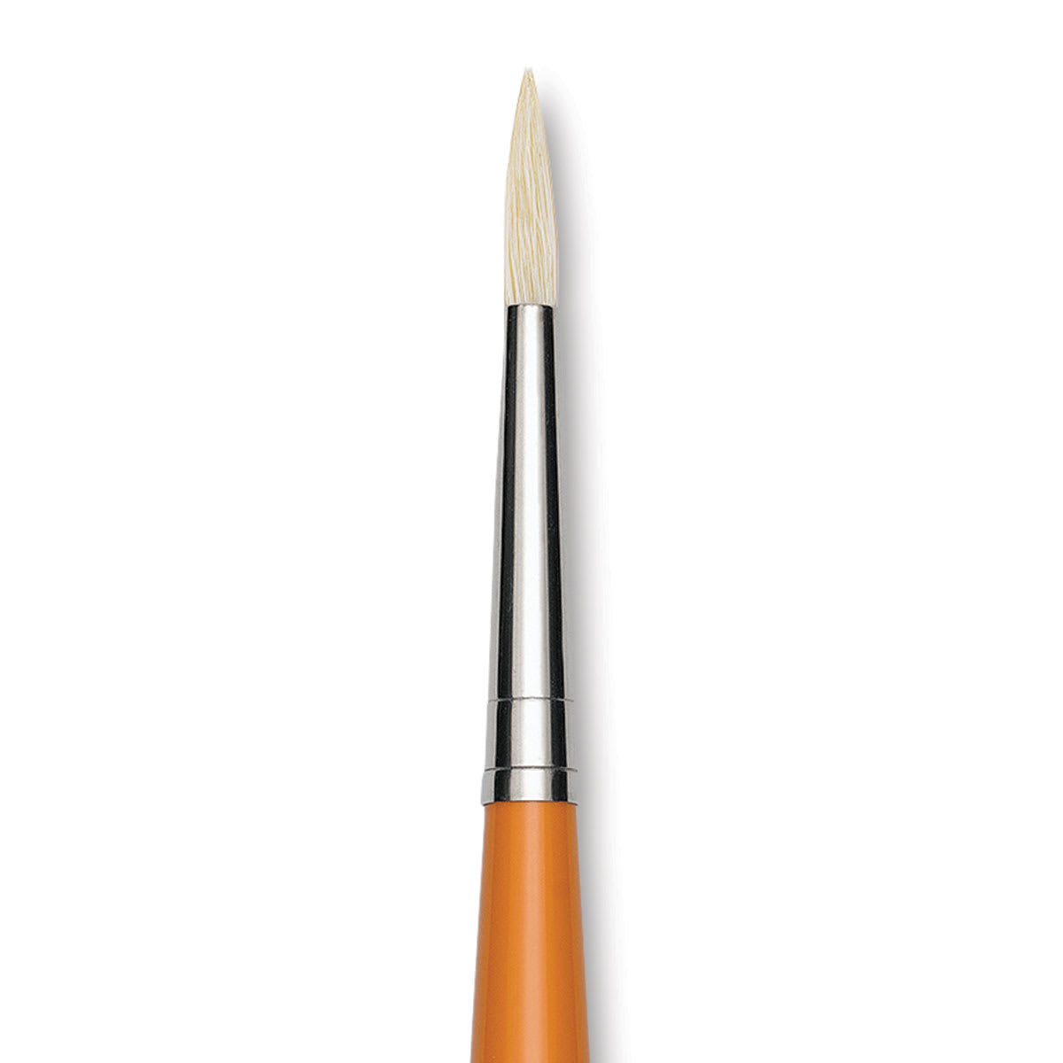 Isabey Chungking Interlocking Bristle Brush - Round, Long Handle, Size 2 close up