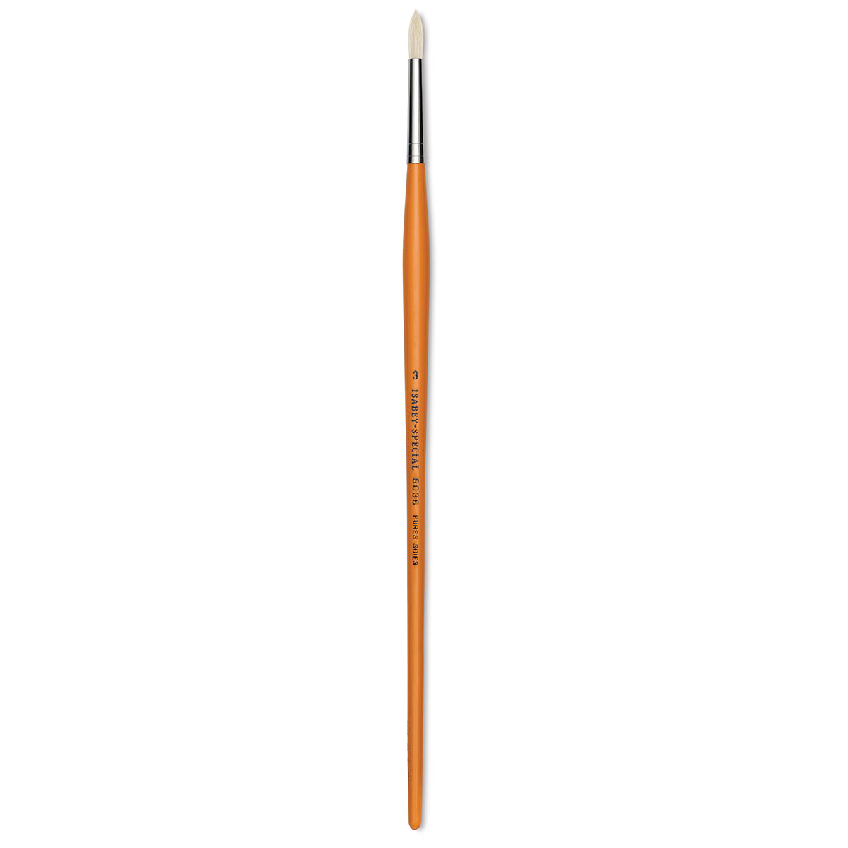 Isabey Chungking Interlocking Bristle Brush - Round, Long Handle, Size 3
