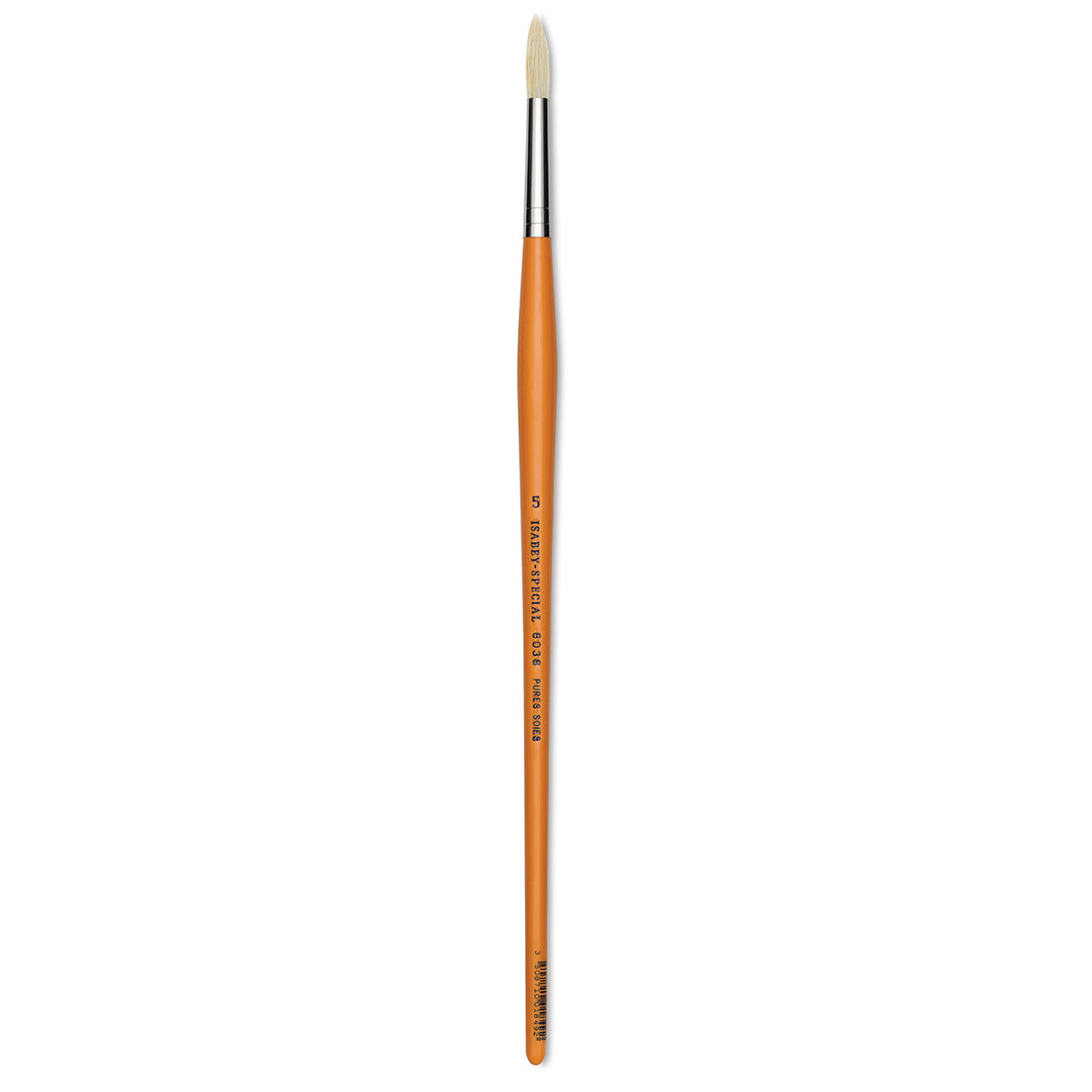 Isabey Chungking Interlocking Bristle Brush - Round, Long Handle, Size 5