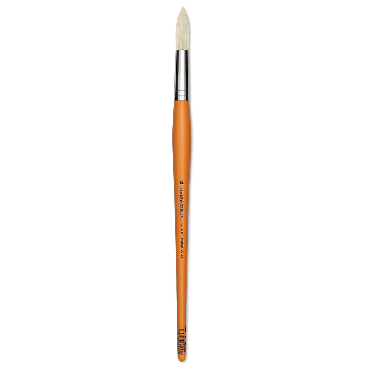 Isabey Chungking Interlocking Bristle Brush - Round, Long Handle, Size 12