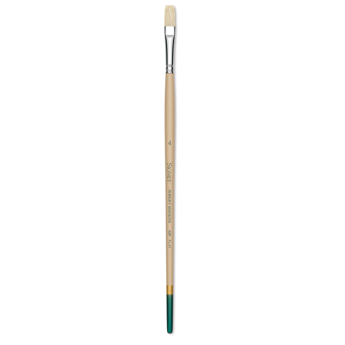 Robert Simmons Signet Brush - Flat, Long Handle, Size 4