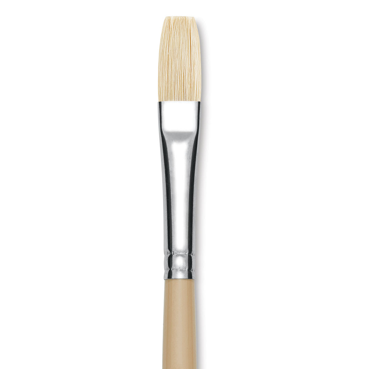Robert Simmons Signet Brush - Flat, Long Handle, Size 6 close up