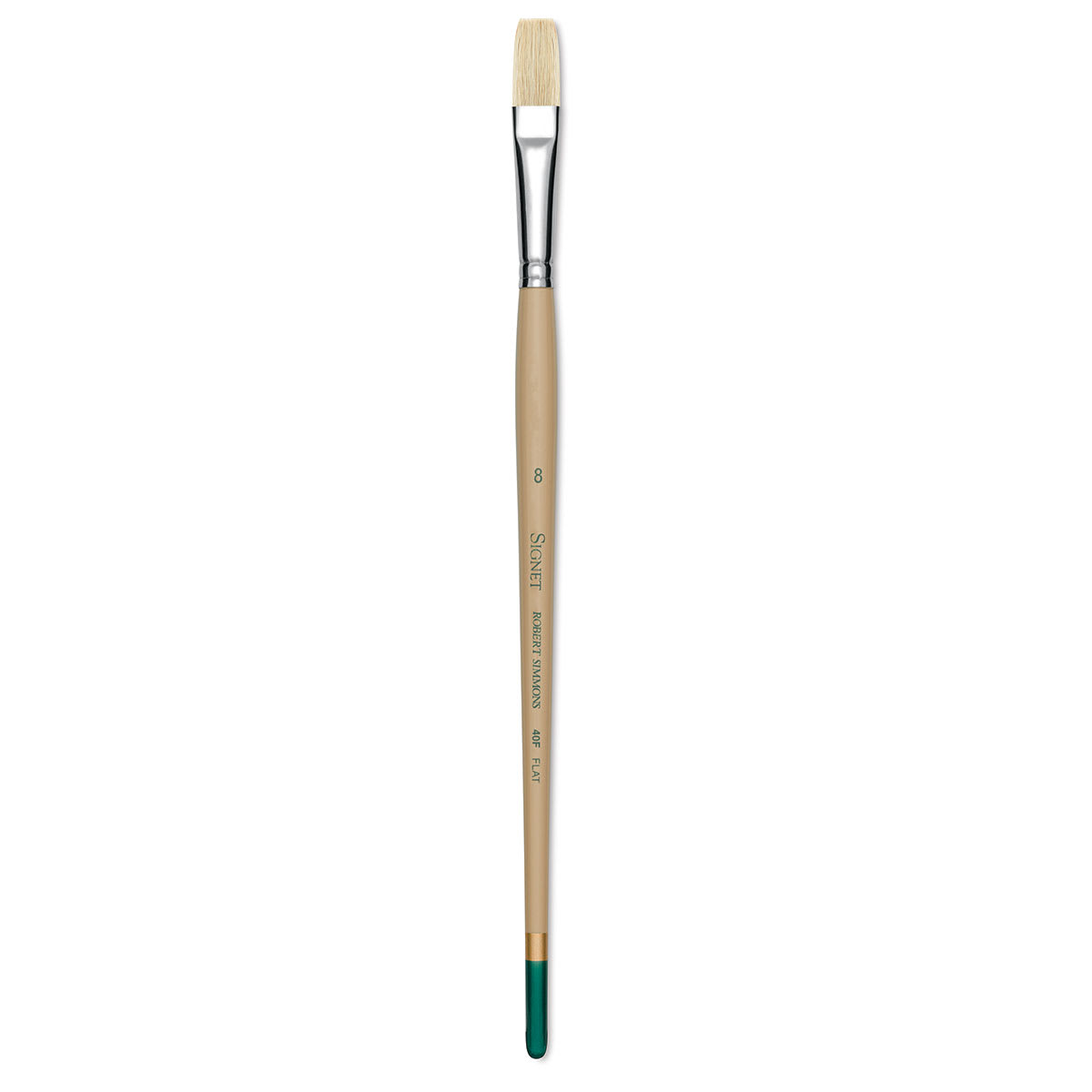 Robert Simmons Signet Brush - Flat, Long Handle, Size 8