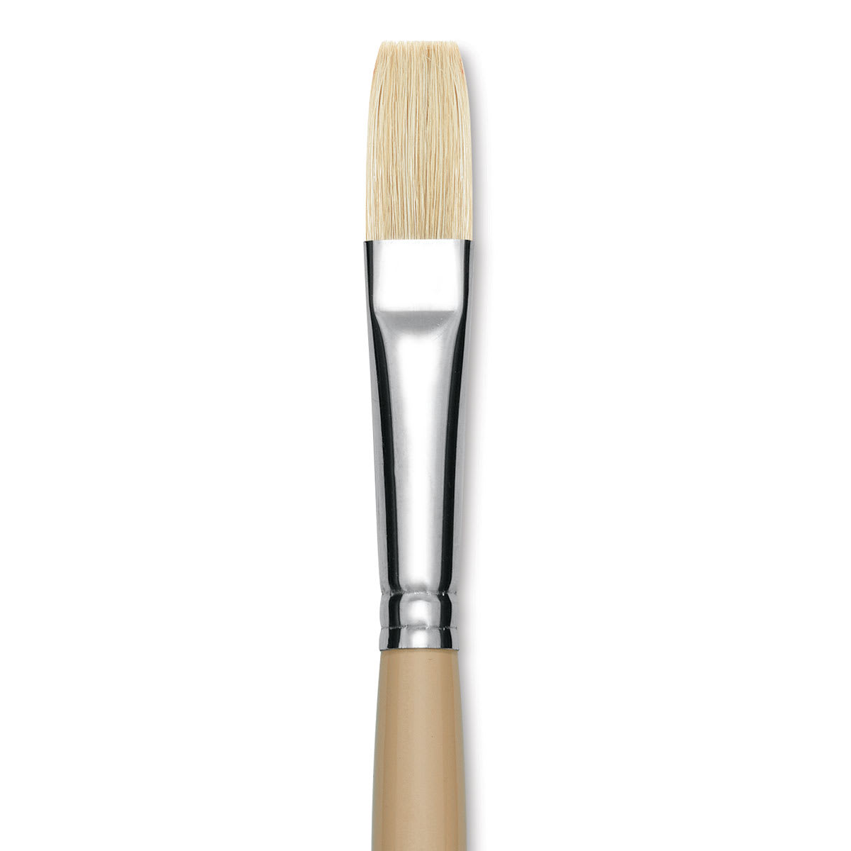 Robert Simmons Signet Brush - Flat, Long Handle, Size 8 close up