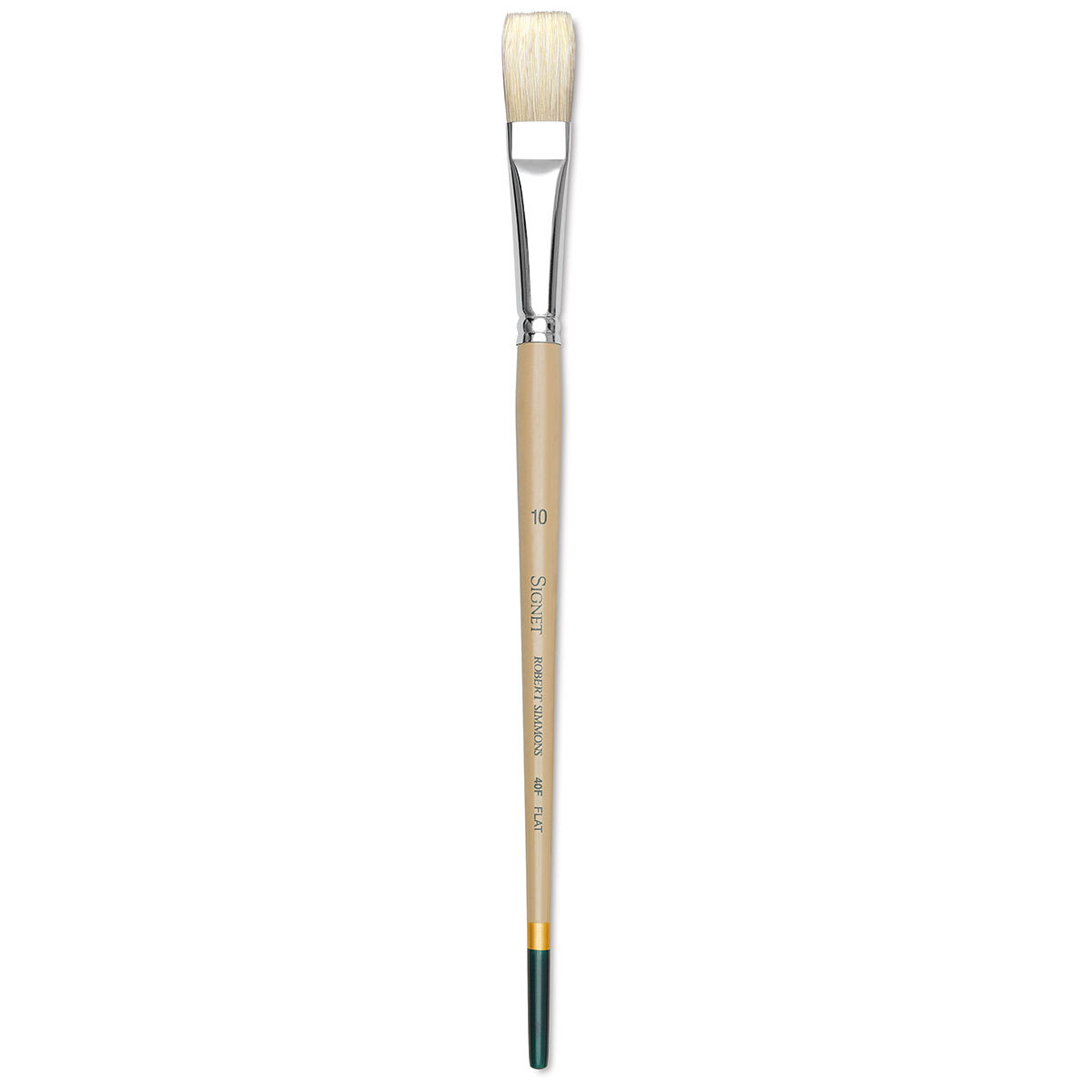 Robert Simmons Signet Brush - Flat, Long Handle, Size 10