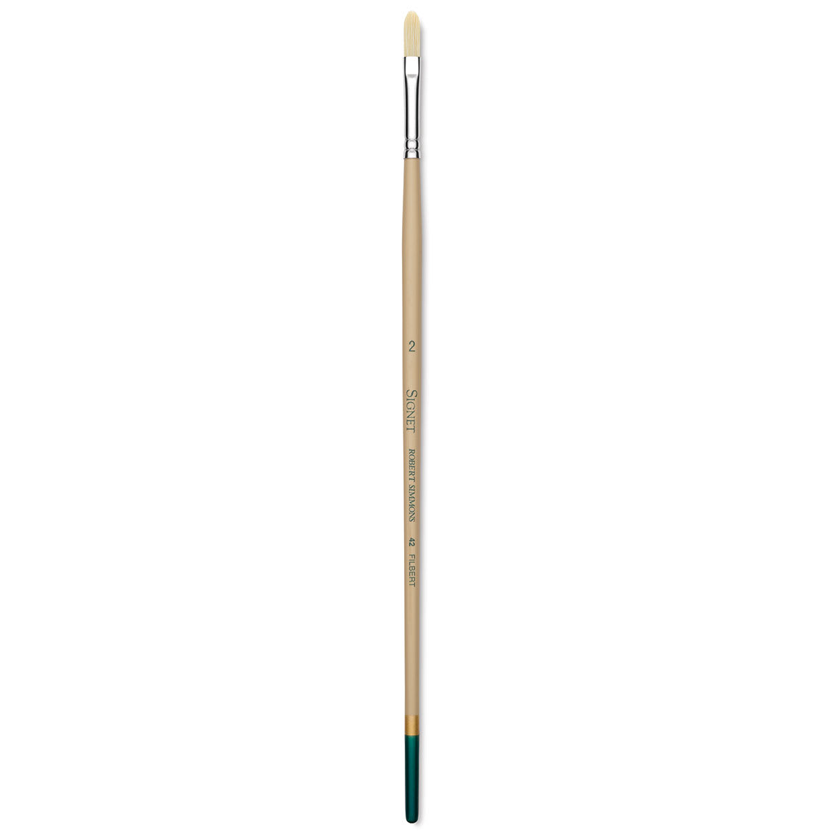 Robert Simmons Signet Brush - Filbert, Long Handle, Size 2