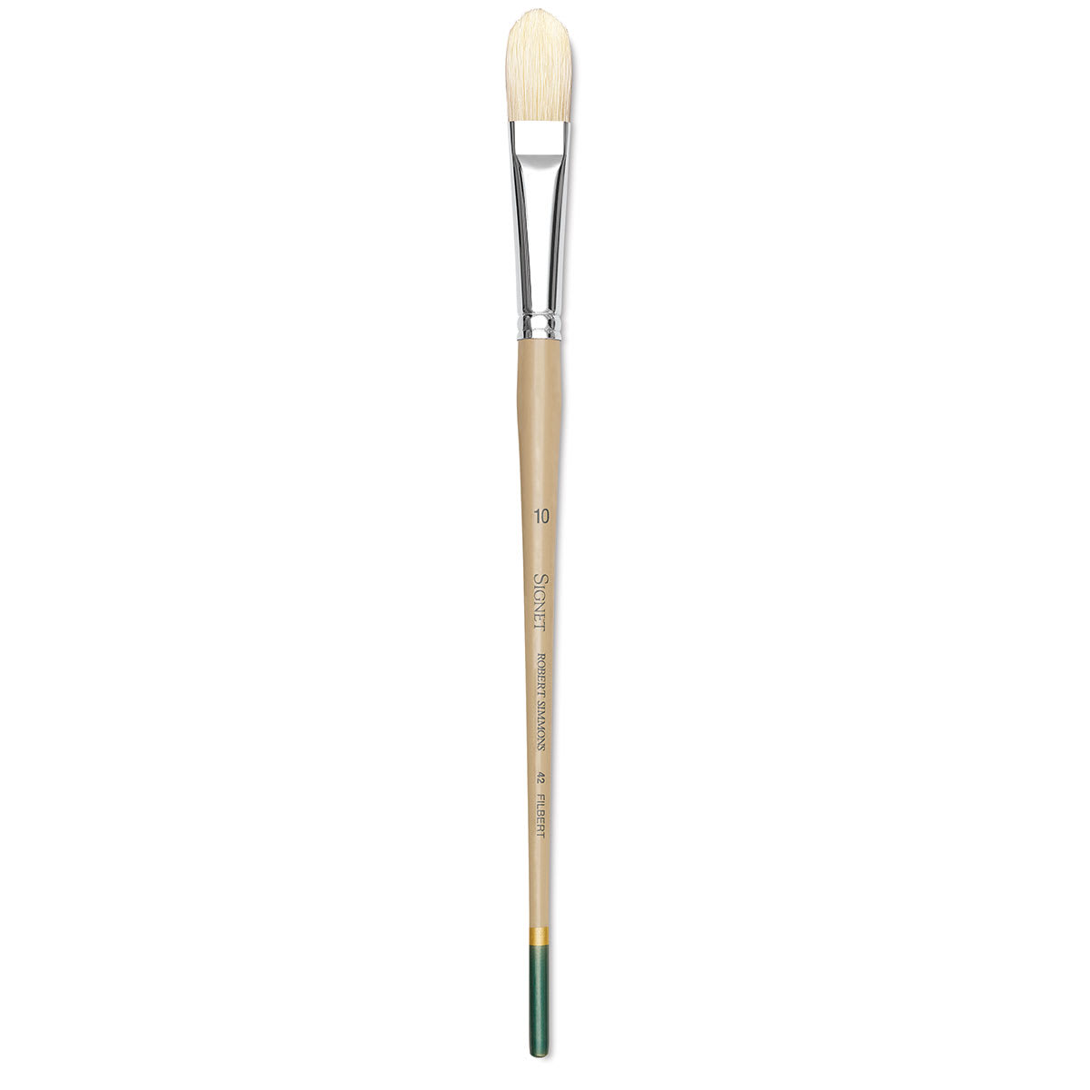 Robert Simmons Signet Brush - Filbert, Long Handle, Size 10