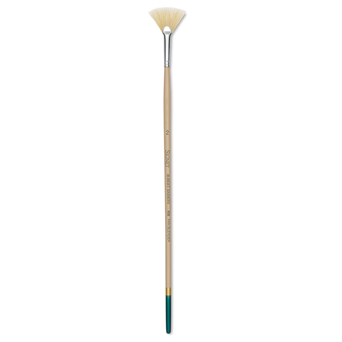 Robert Simmons Signet Brush - Fan Blender, Long Handle, Size 2