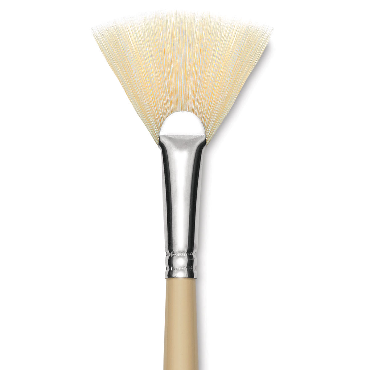Robert Simmons Signet Brush - Fan Blender, Long Handle, Size 8 close up