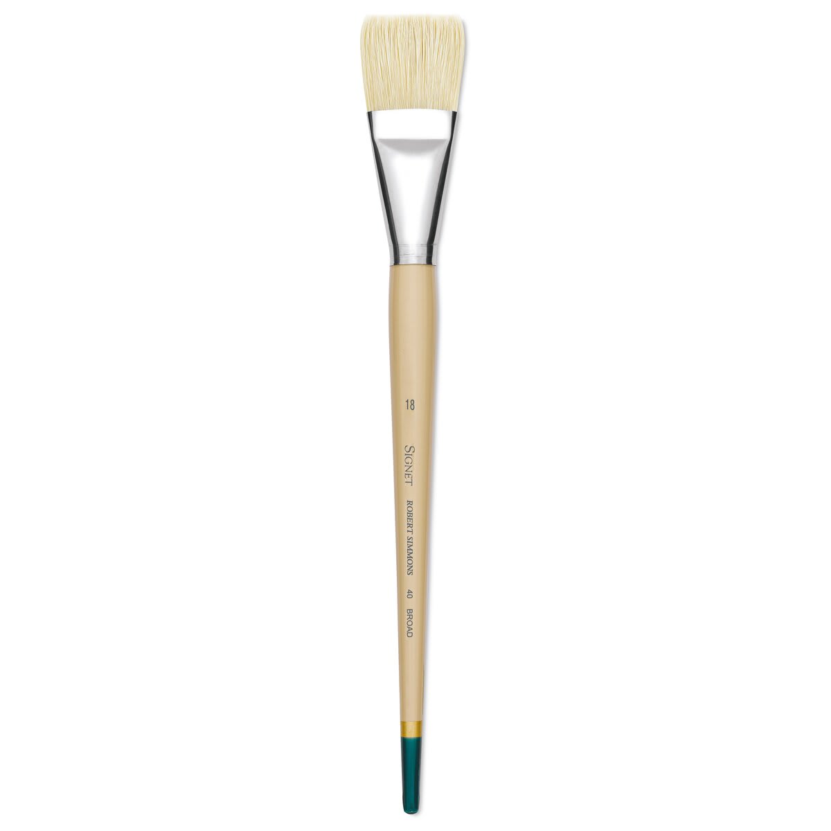 Robert Simmons Signet Bristle Brush - Broad, Long Handle, Size 18