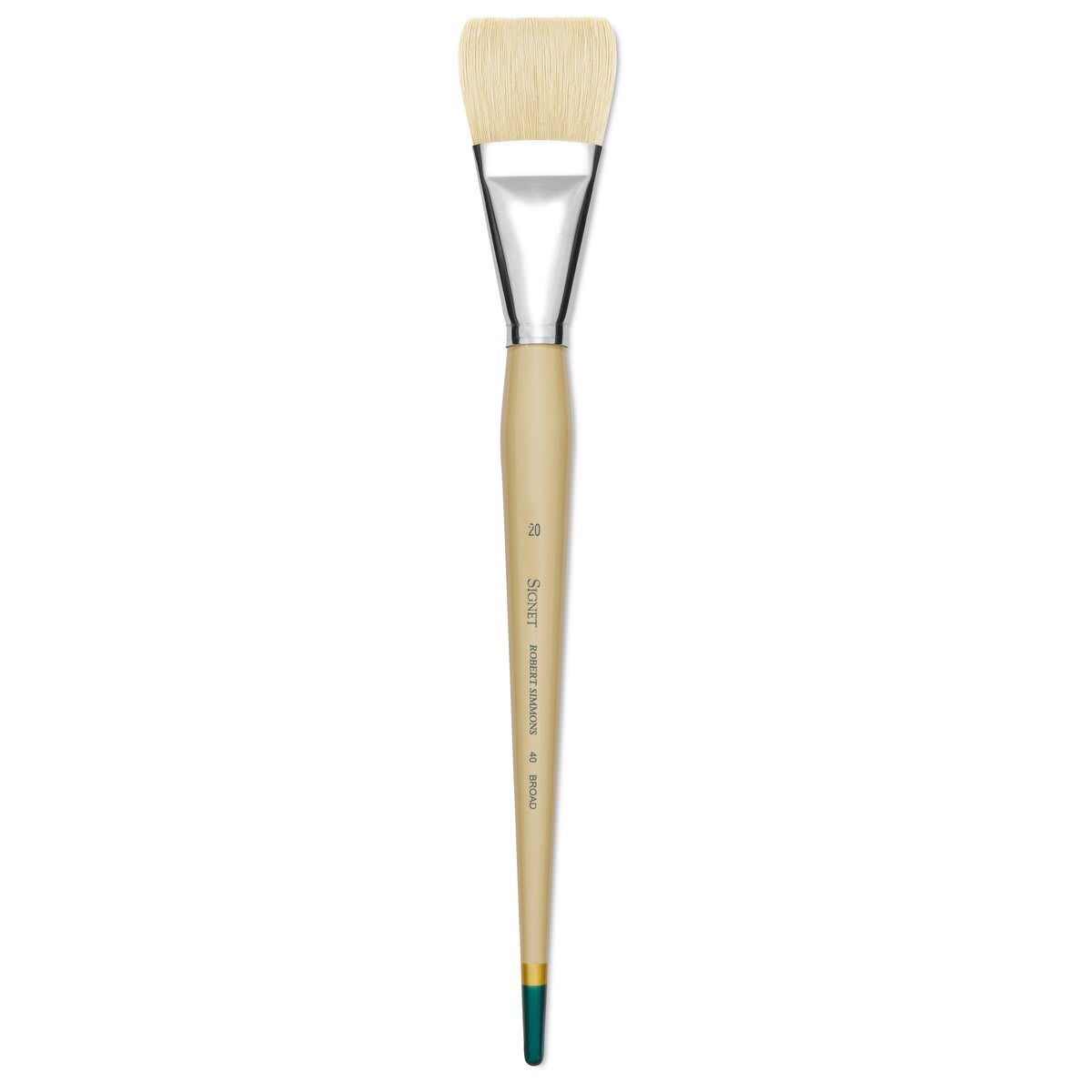 Robert Simmons Signet Bristle Brush - Broad, Long Handle, Size 20