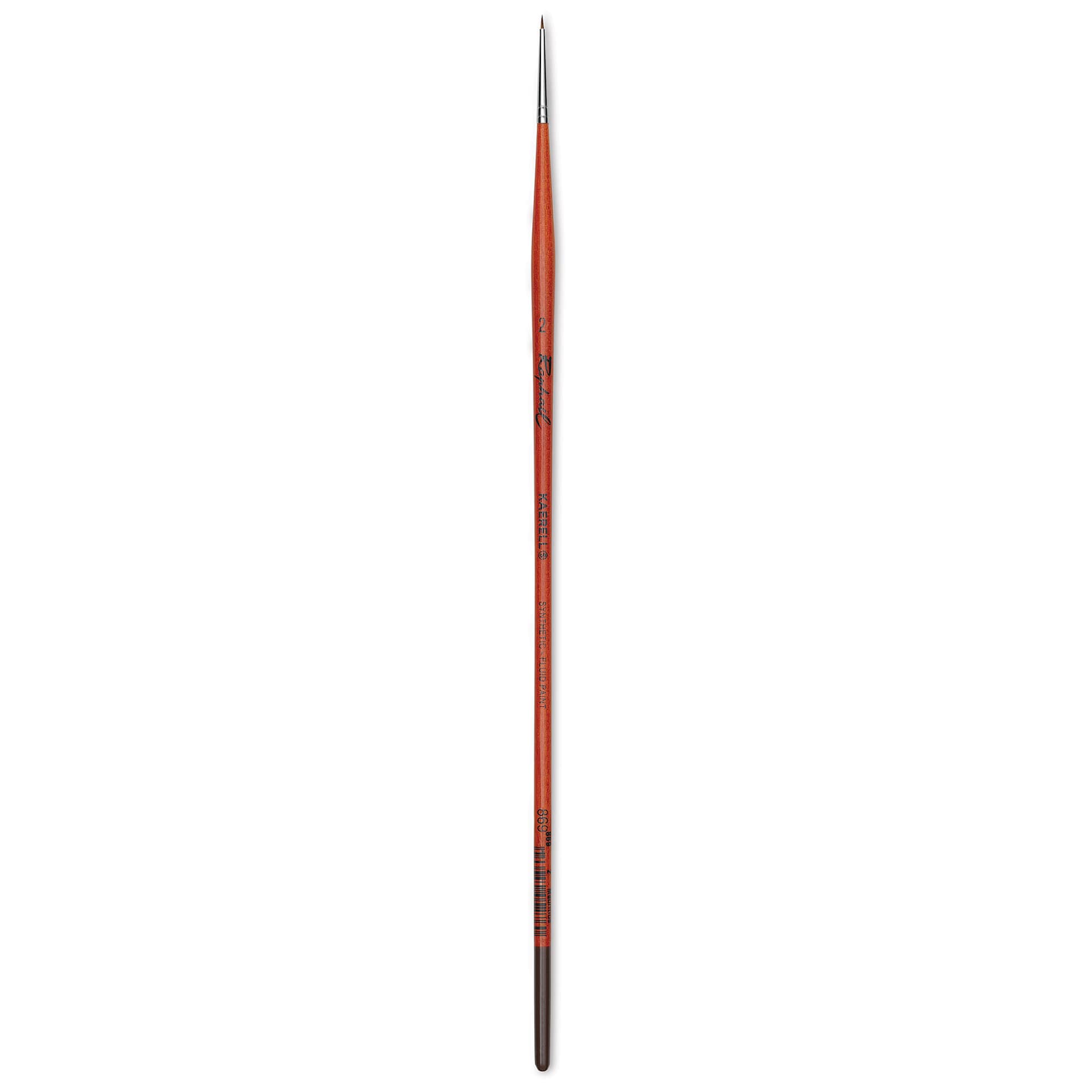 Raphael Golden Kaerell Brush - Round, Long Handle, Size 2