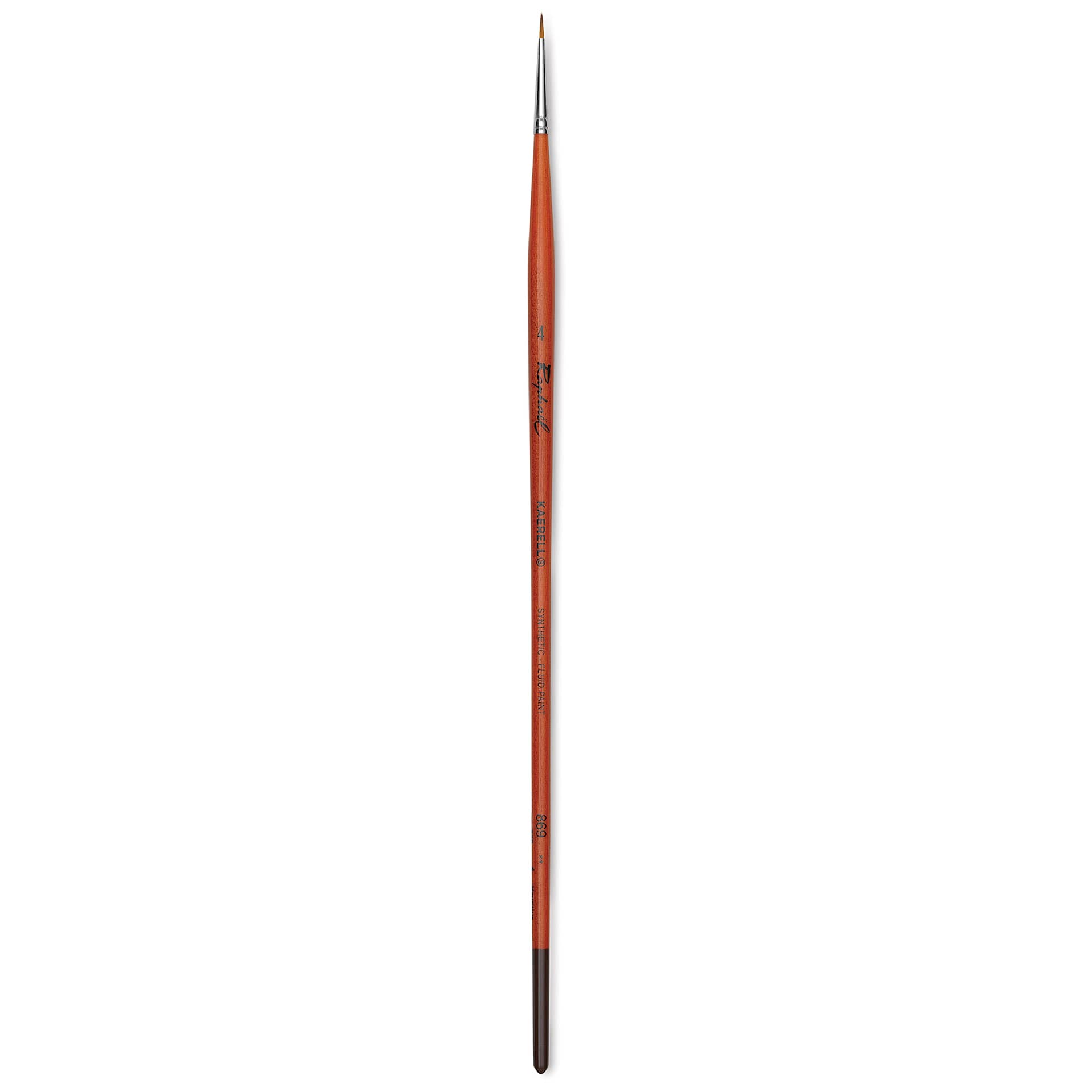 Raphael Golden Kaerell Brush - Round, Long Handle, Size 4