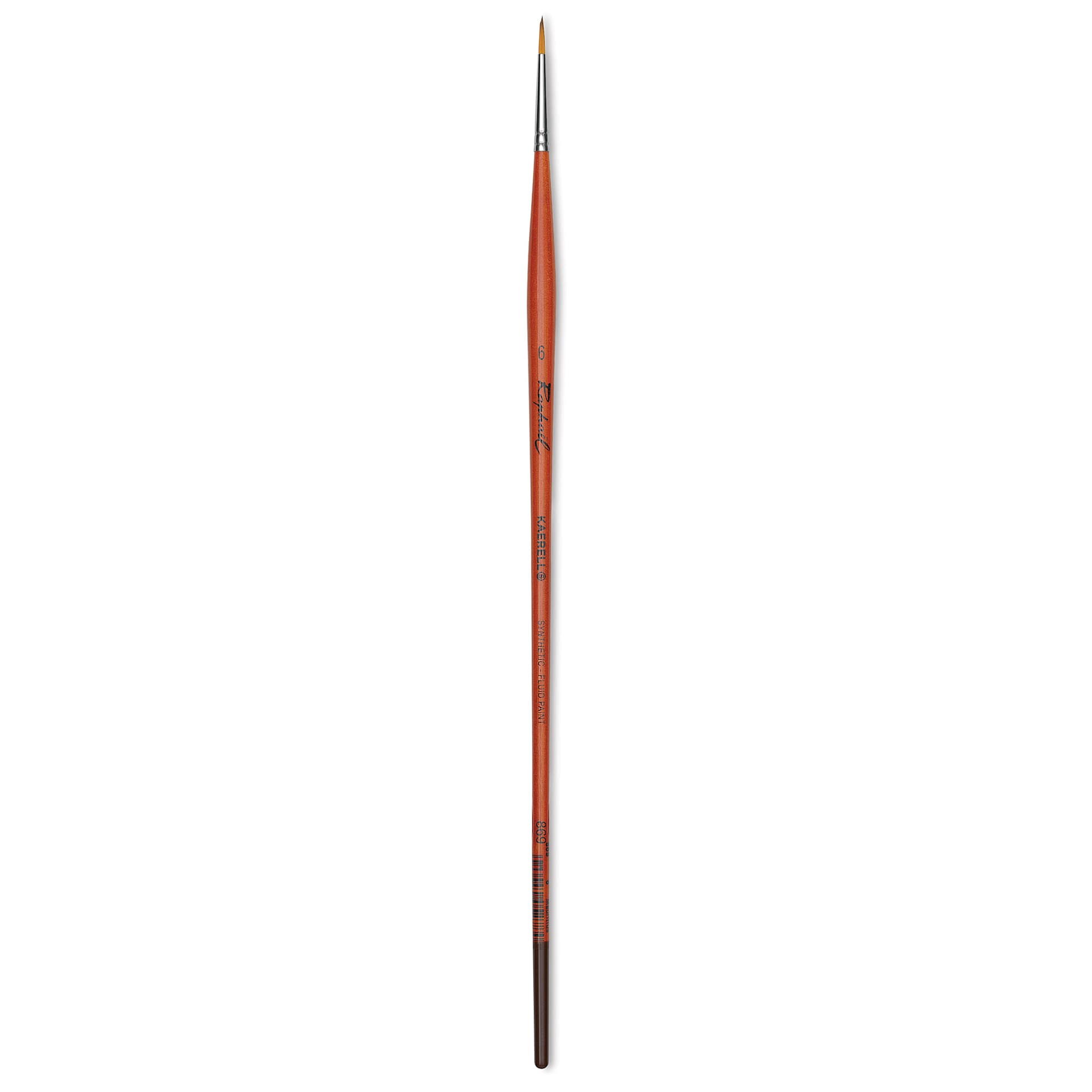 Raphael Golden Kaerell Brush - Round, Long Handle, Size 6