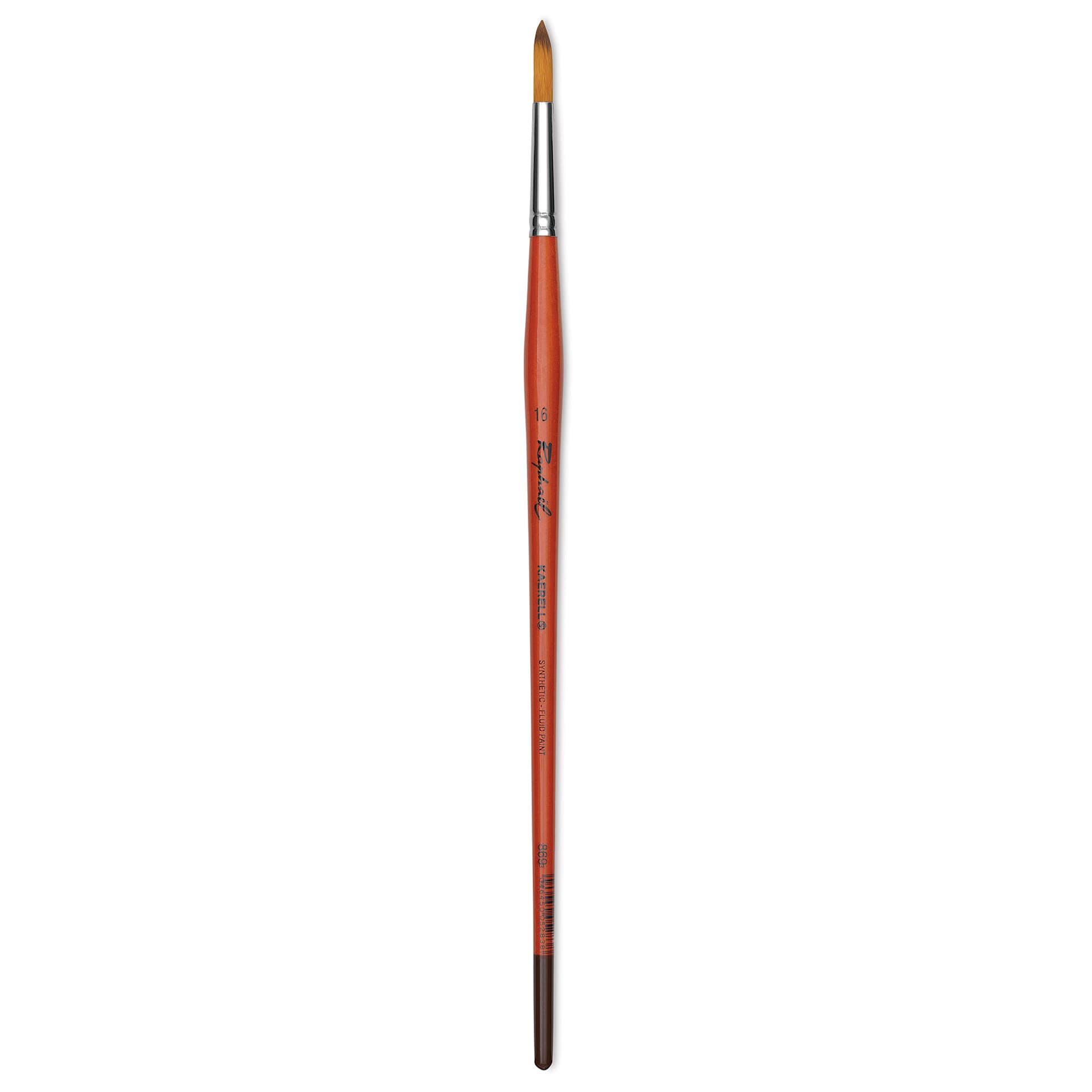 Raphael Golden Kaerell Brush - Round, Long Handle, Size 16