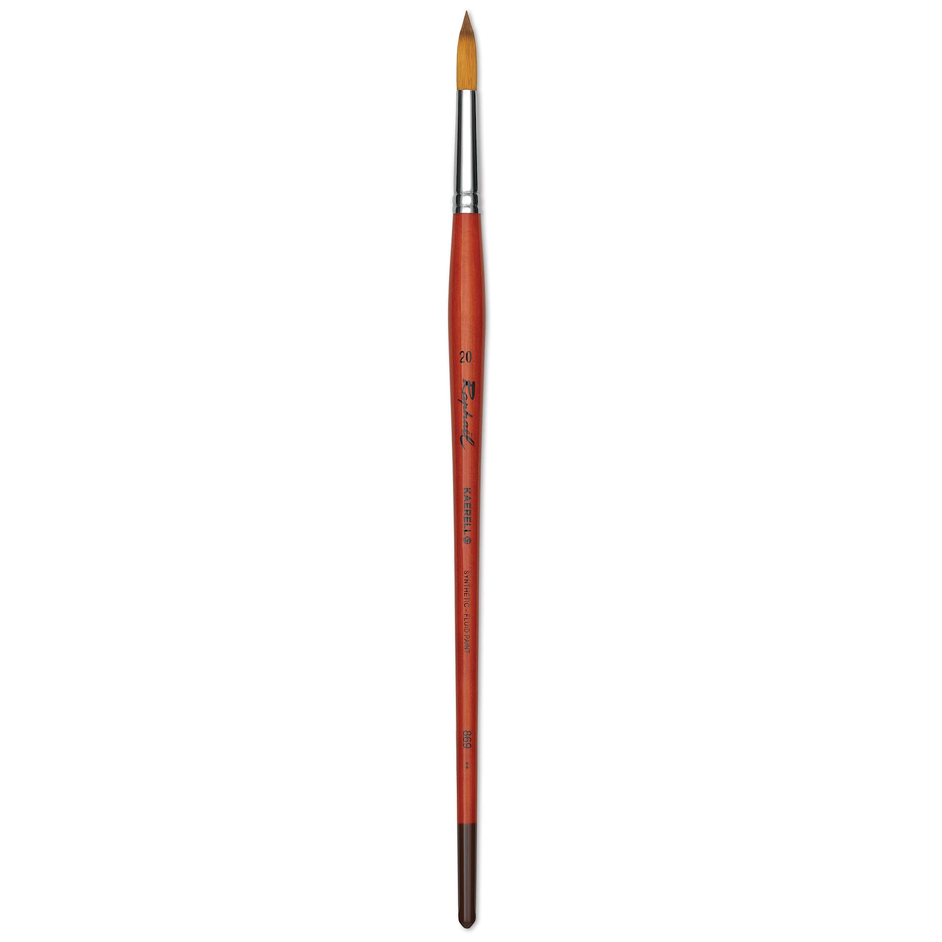 Raphael Golden Kaerell Brush - Round, Long Handle, Size 20