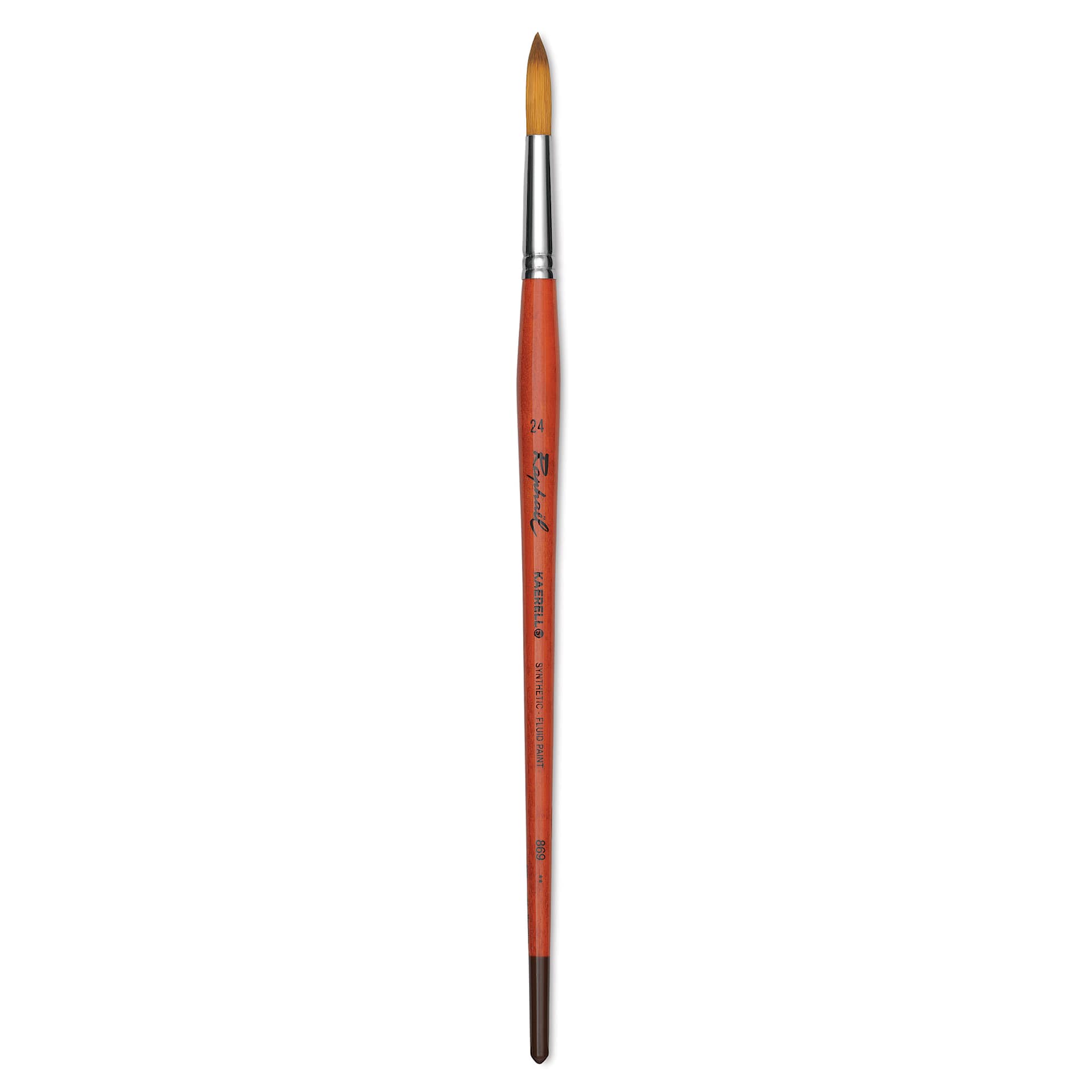 Raphael Golden Kaerell Brush - Round, Long Handle, Size 24