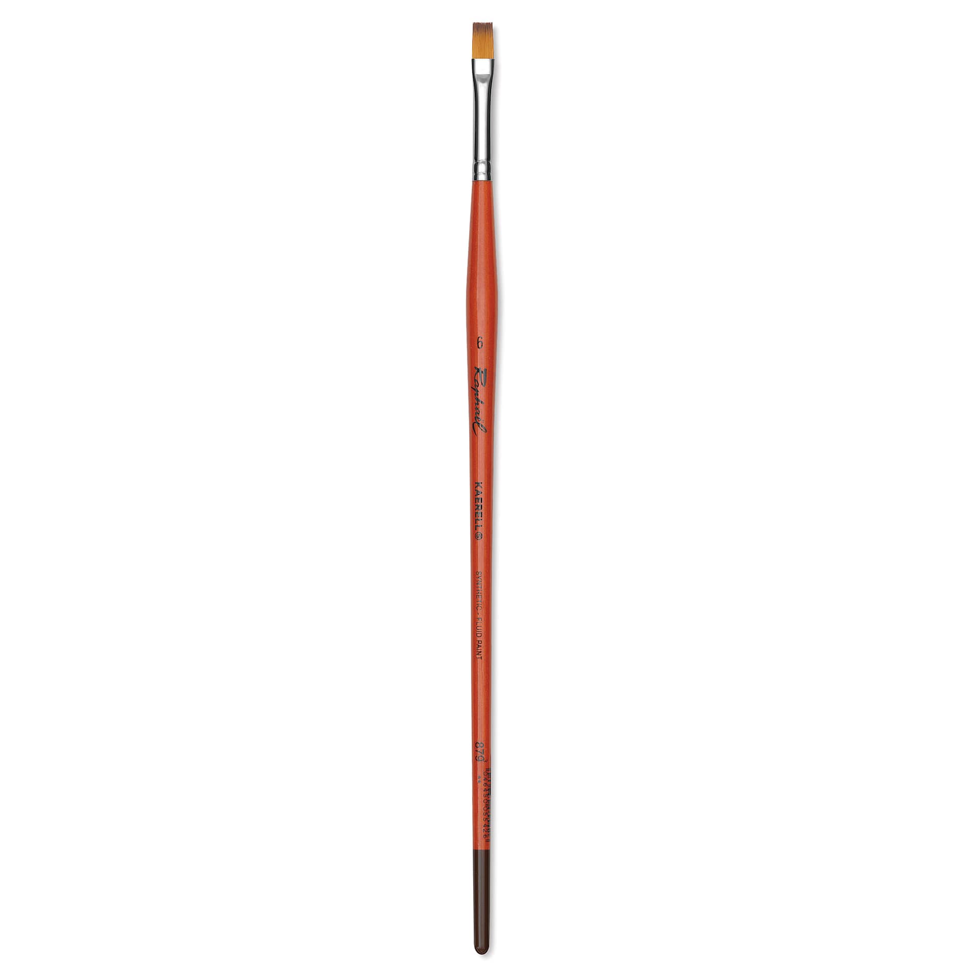 Raphael Golden Kaerell Brush - Flat, Long Handle, Size 6