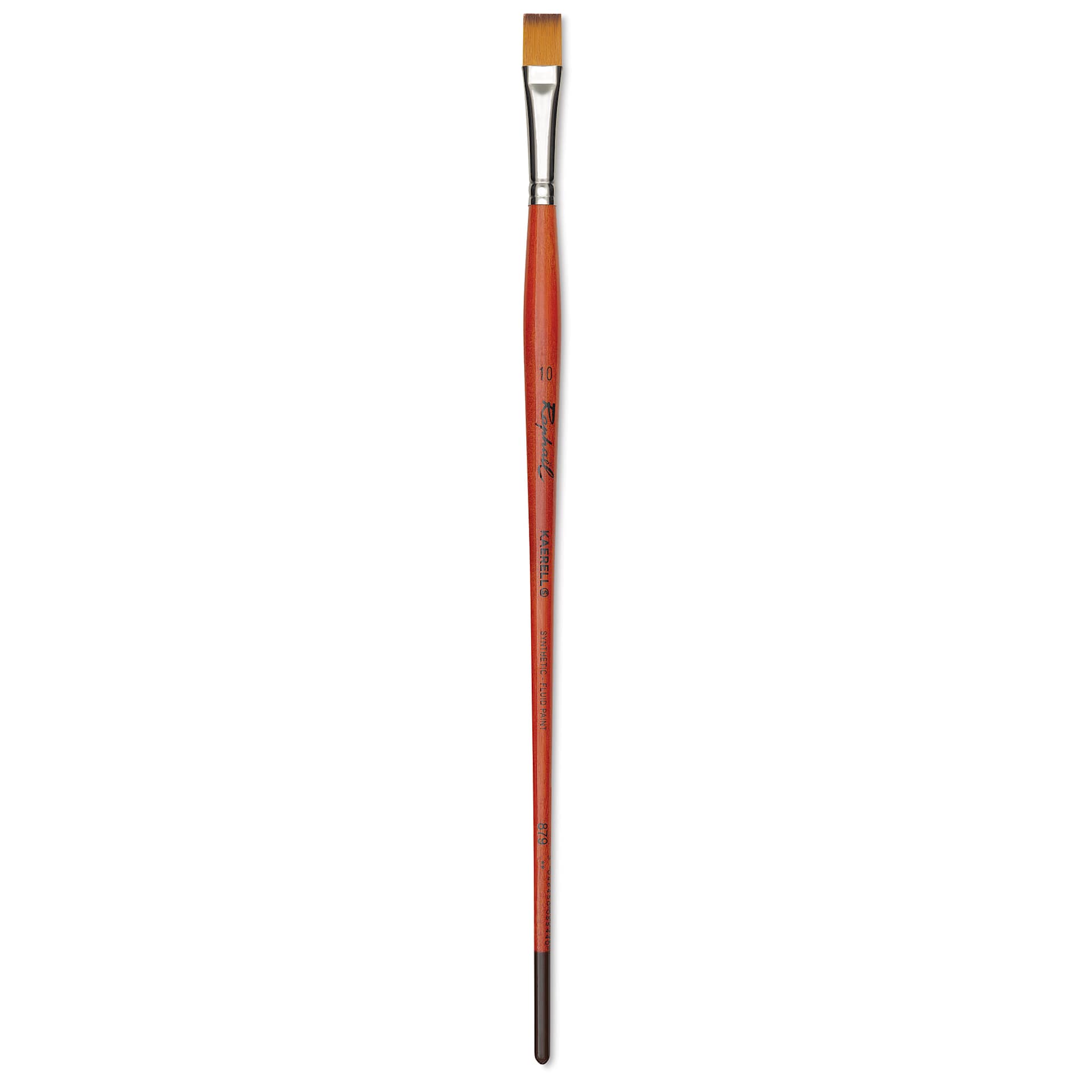 Raphael Golden Kaerell Brush - Flat, Long Handle, Size 10